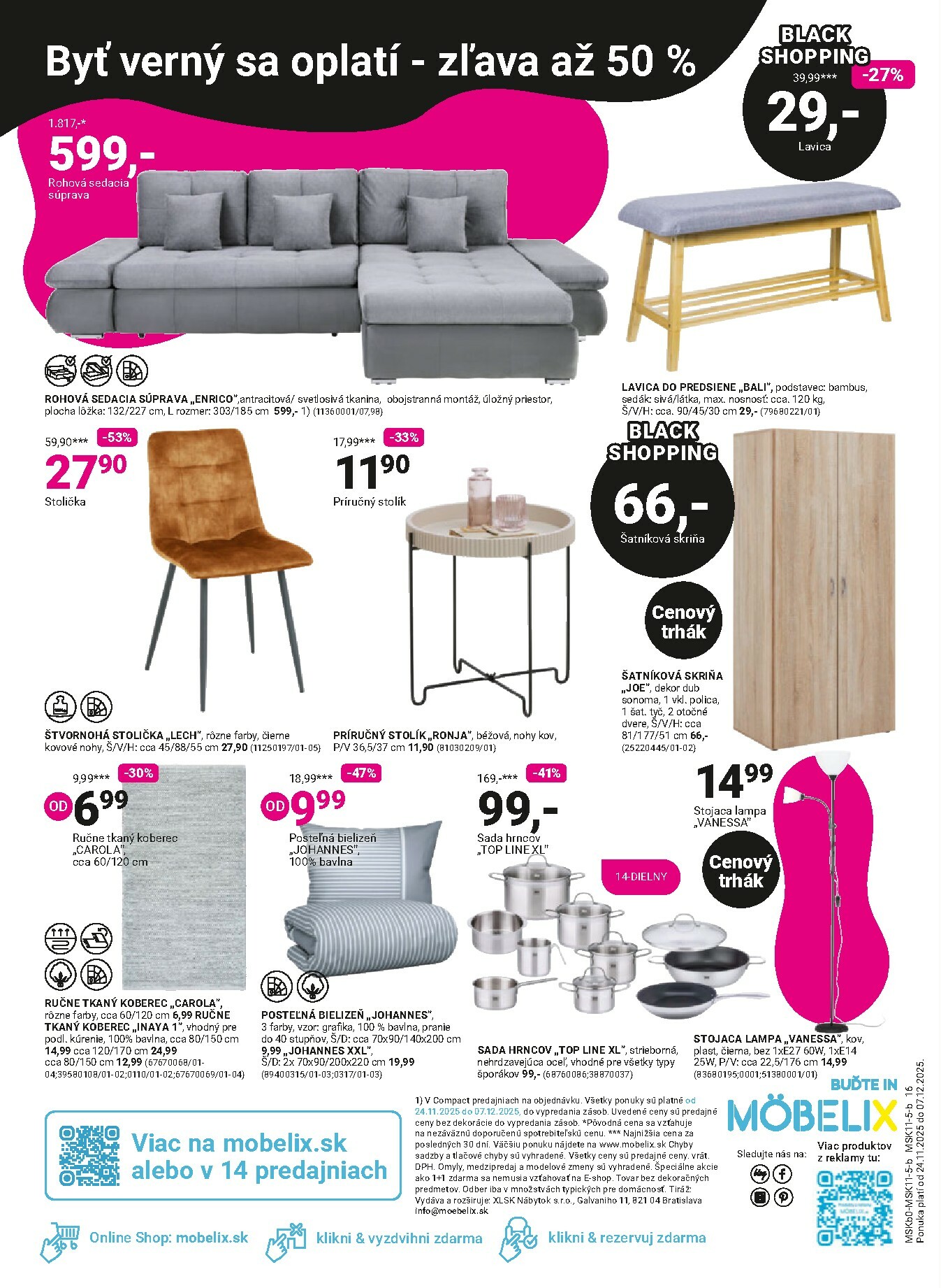 mobelix - Leták Möbelix - Black Friday platný od 24.11. do 07.12. - page: 16