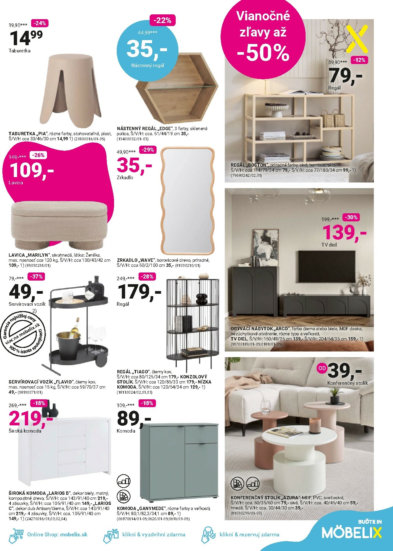 mobelix - Leták Möbelix - Vianočné zľavy platný od 08.12. do 28.12. - page: 11