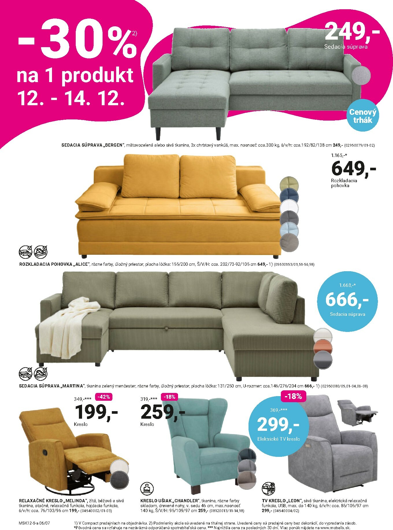 mobelix - Leták Möbelix - Vianočné zľavy platný od 08.12. do 28.12. - page: 6