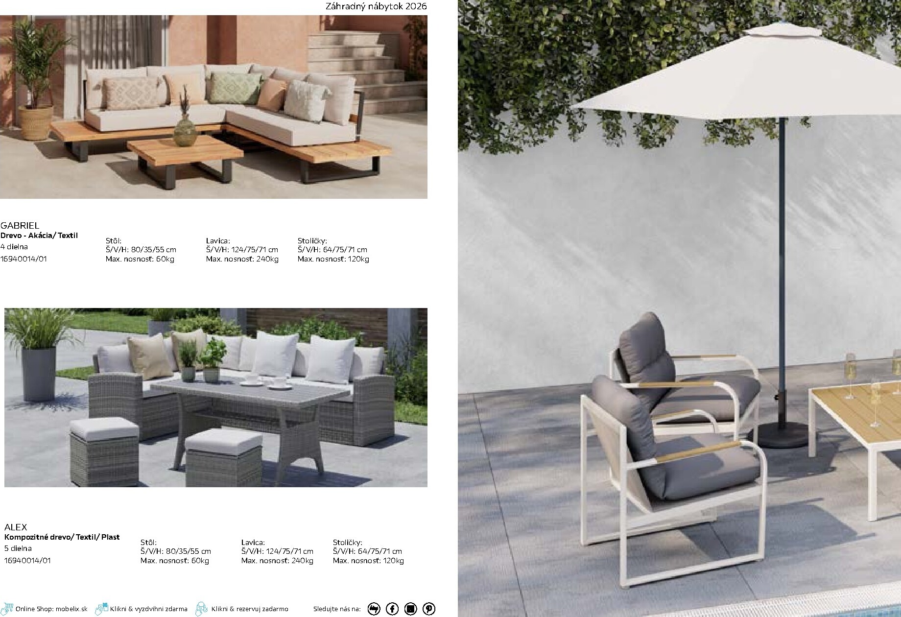 mobelix - Leták Möbelix - Katalóg záhradný nábytok platný od 01.03.2026 do 30.09.2026 - page: 16