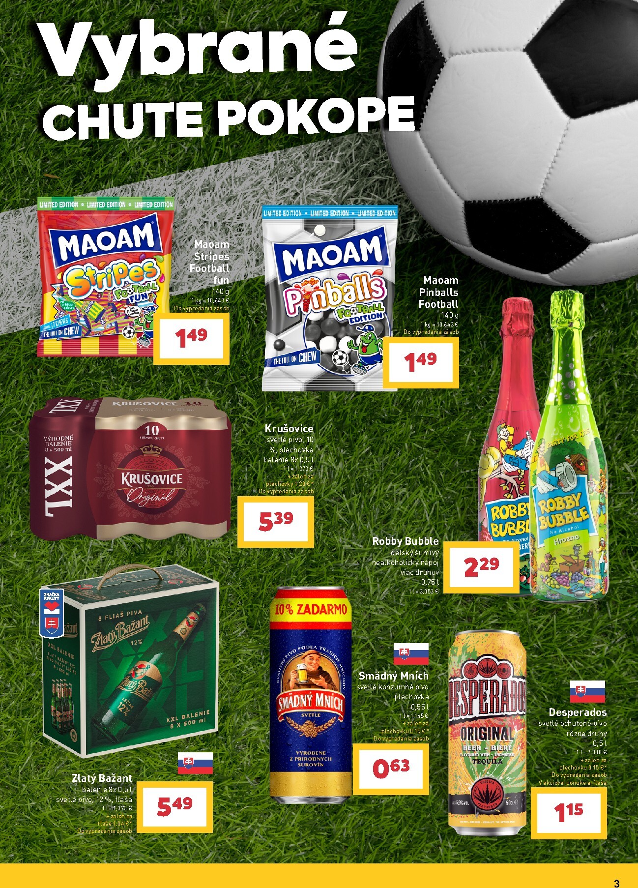 billa - Aktuálny Billa - Katalóg Futbal leták od stredy, 10.06.2026 do utorka, 21.07.2026 - page: 3