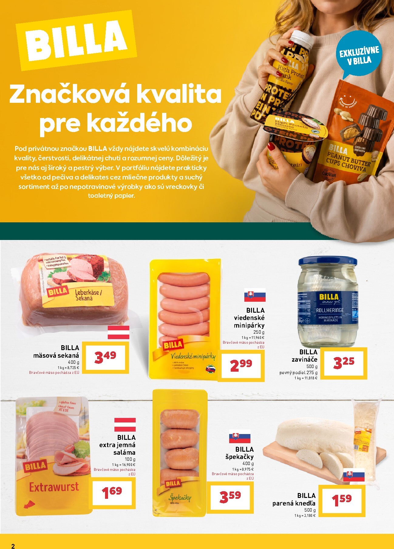 billa - Aktuálny Billa - Brand leták od stredy, 22.07.2026 do utorka, 18.08.2026 - page: 2