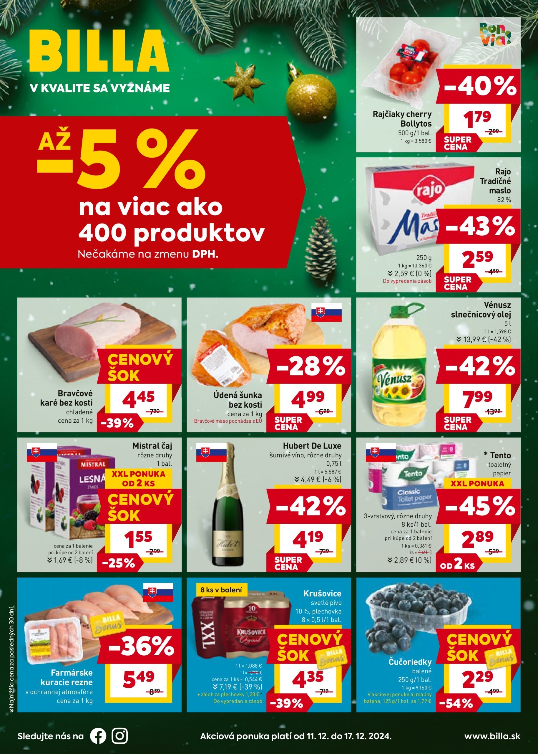 billa - Billa leták platný od 11.12. - 17.12.