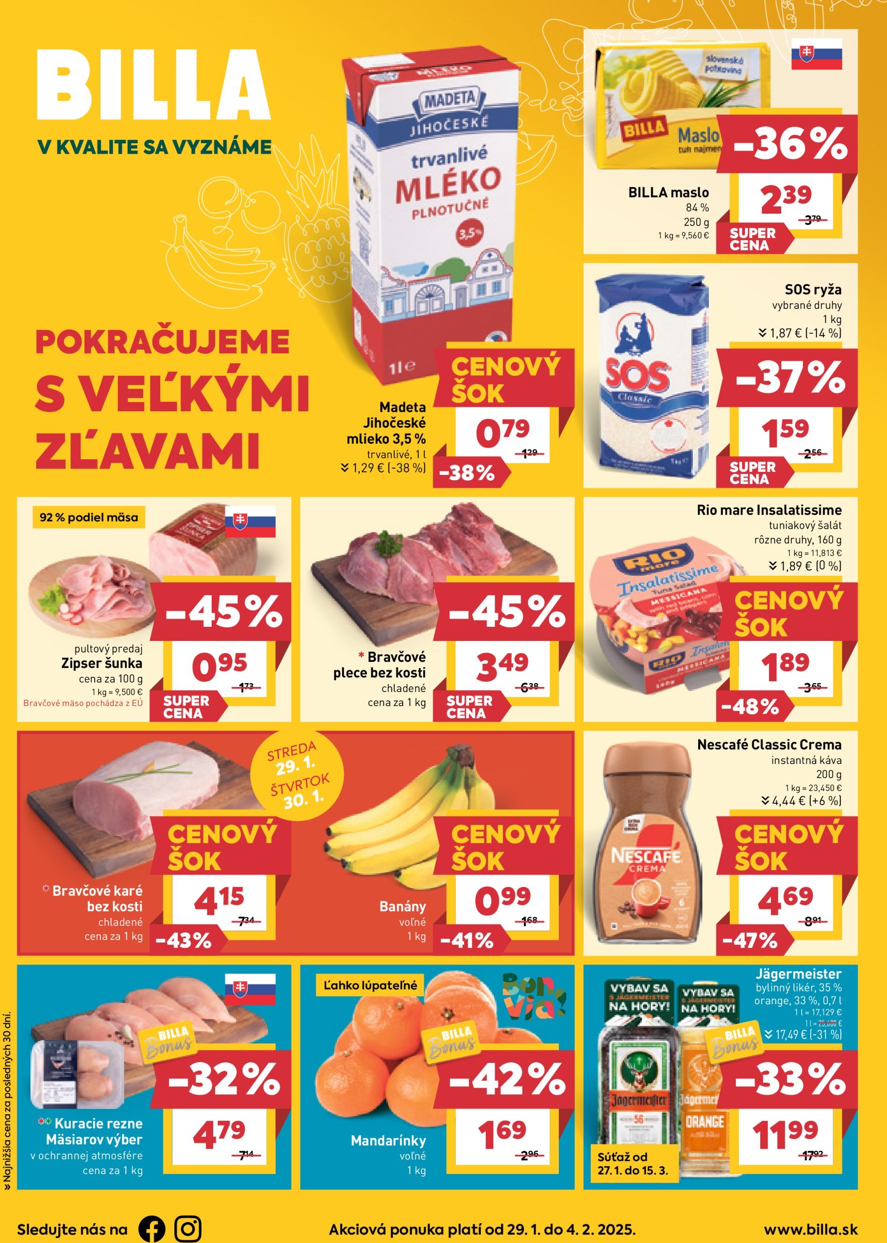 billa - Billa leták platný od 29.01. - 04.02.