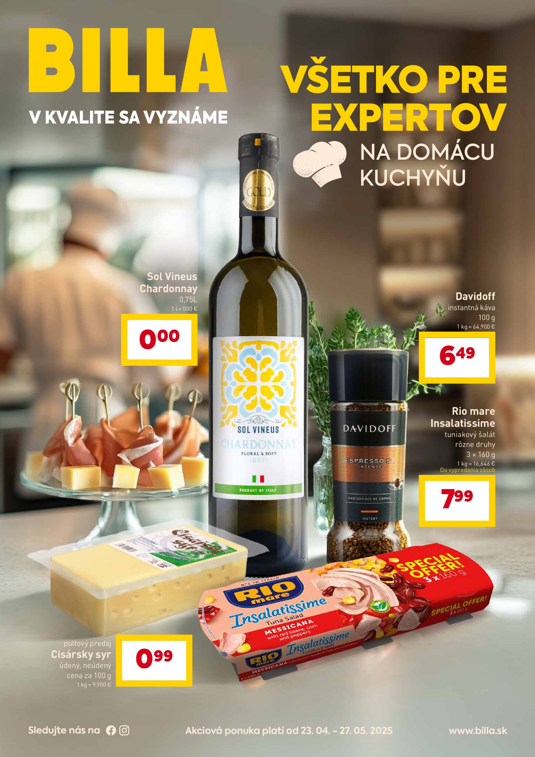 billa - Billa - Food Expert leták platný od 23.04. - 27.05.