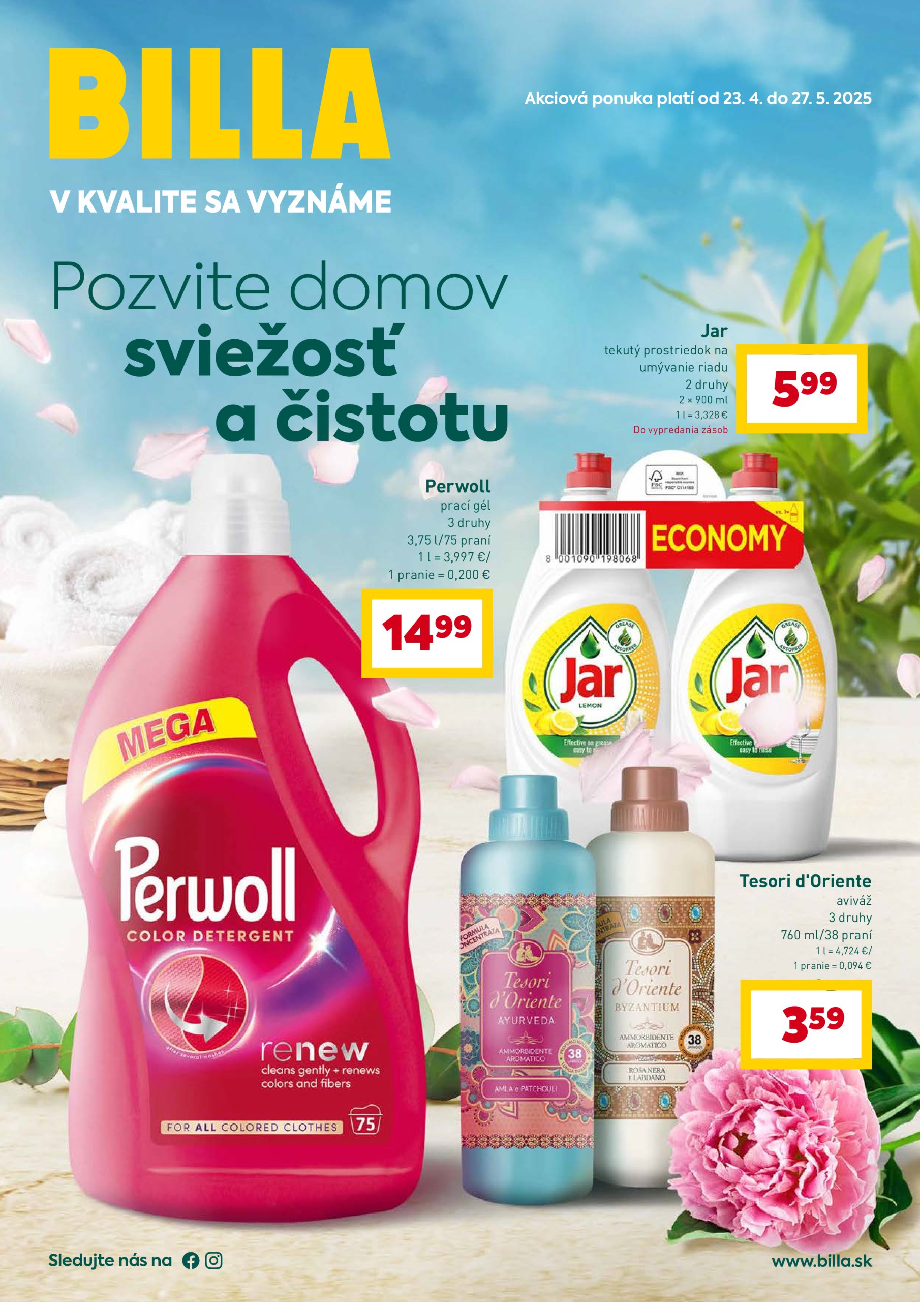 billa - Billa - Čistota leták platný od 23.04. - 27.05.