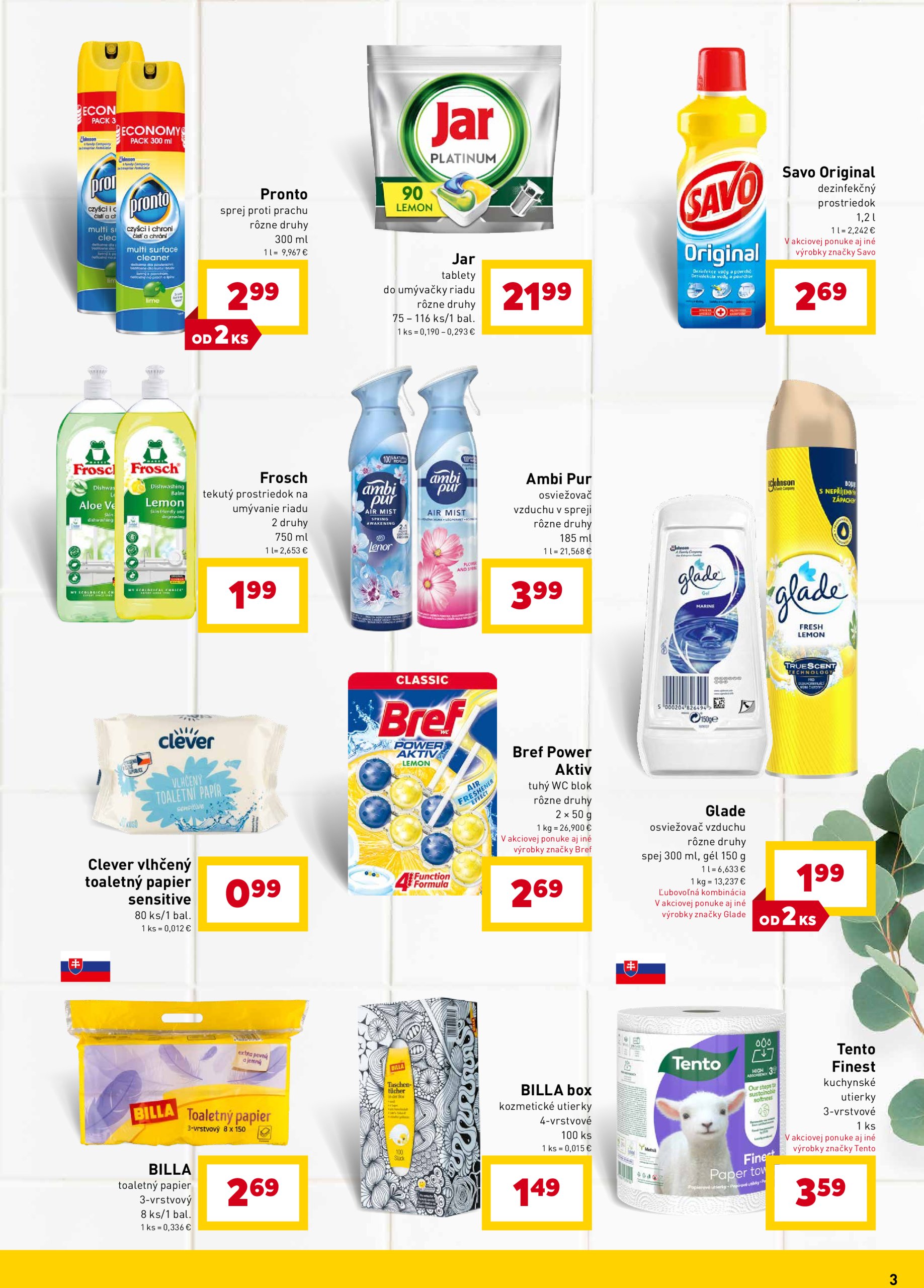 billa - Billa - Čistota leták platný od 23.04. - 27.05. - page: 3