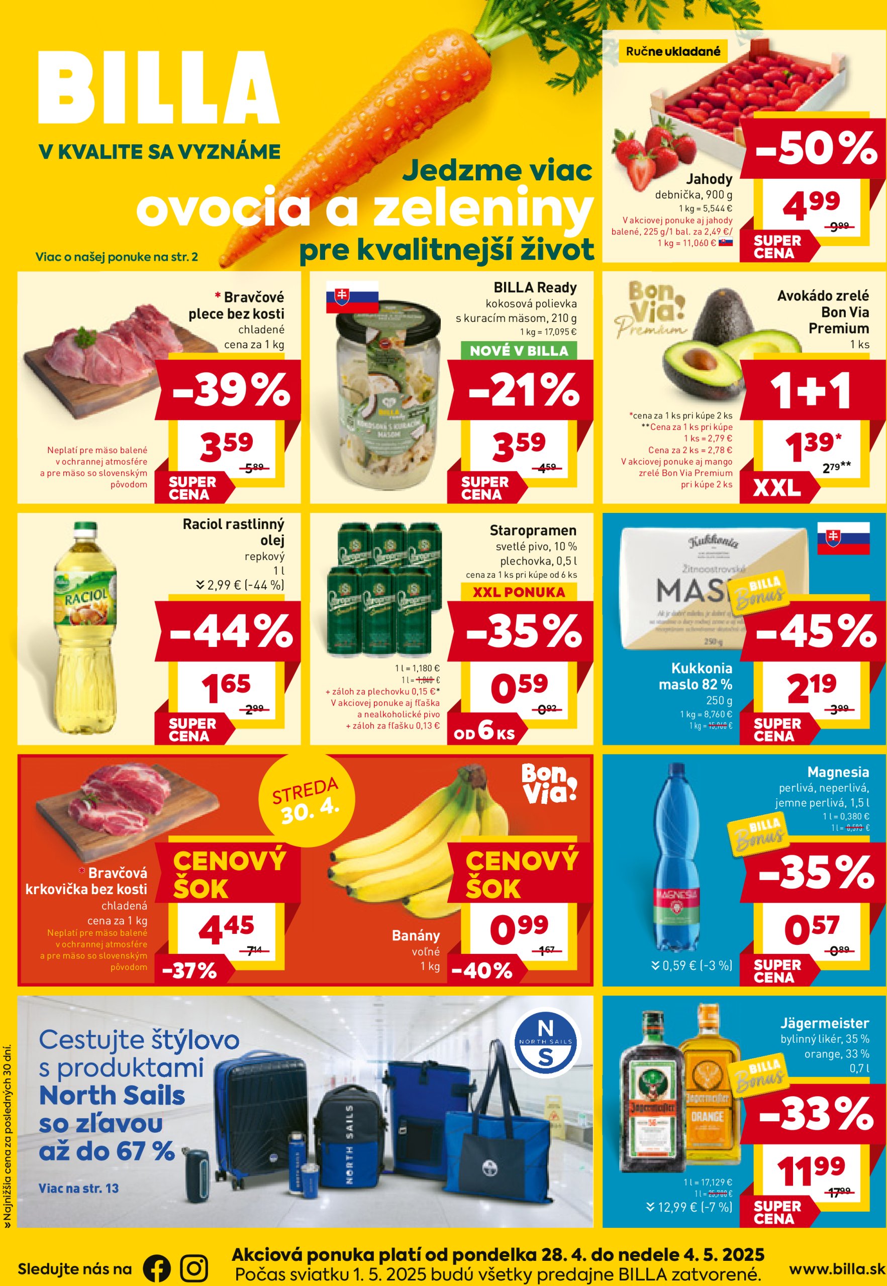 billa - Billa leták platný od 28.04. - 04.05. - page: 1