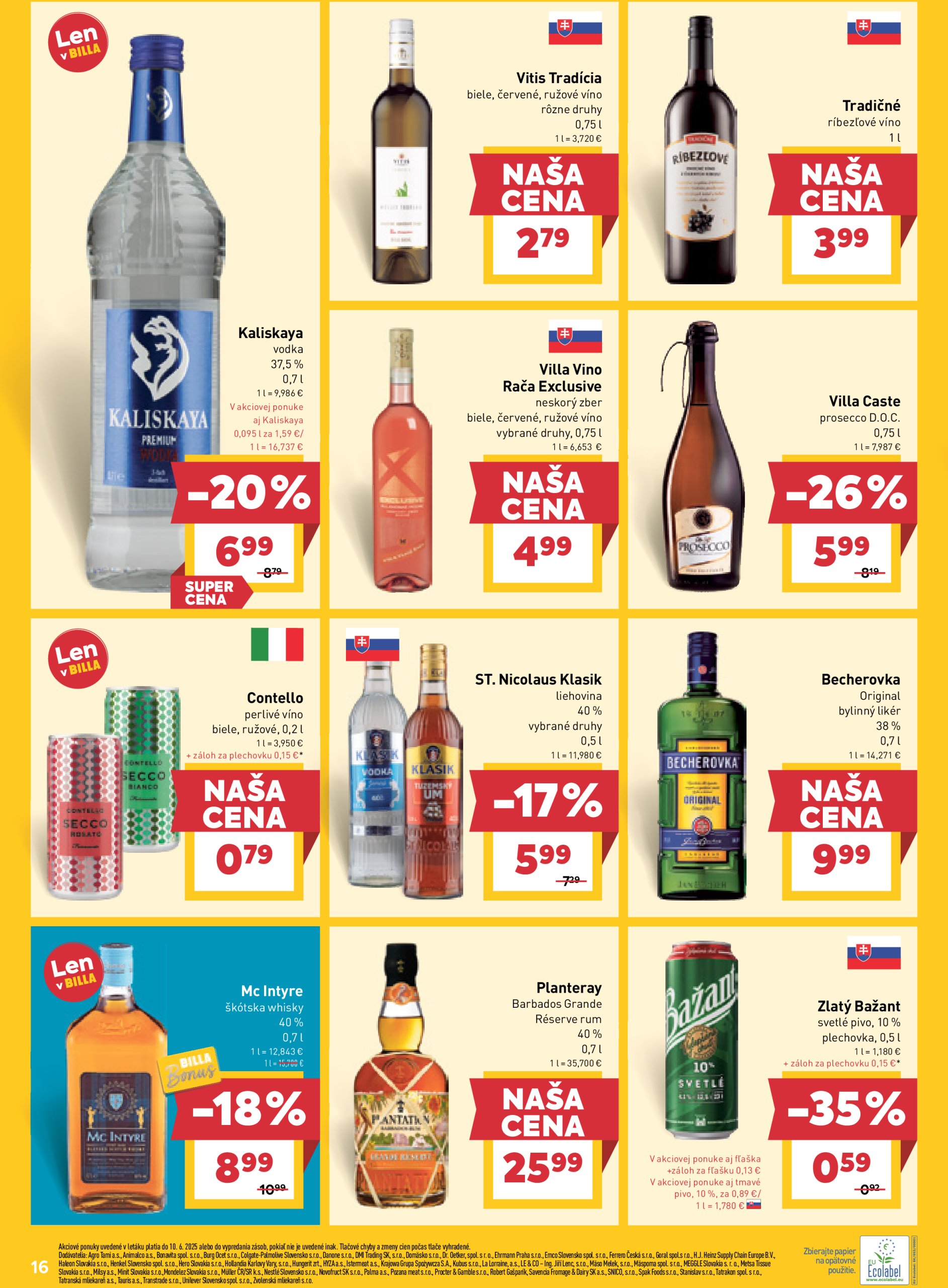 billa - Billa leták platný od 04.06. - 10.06. - page: 16