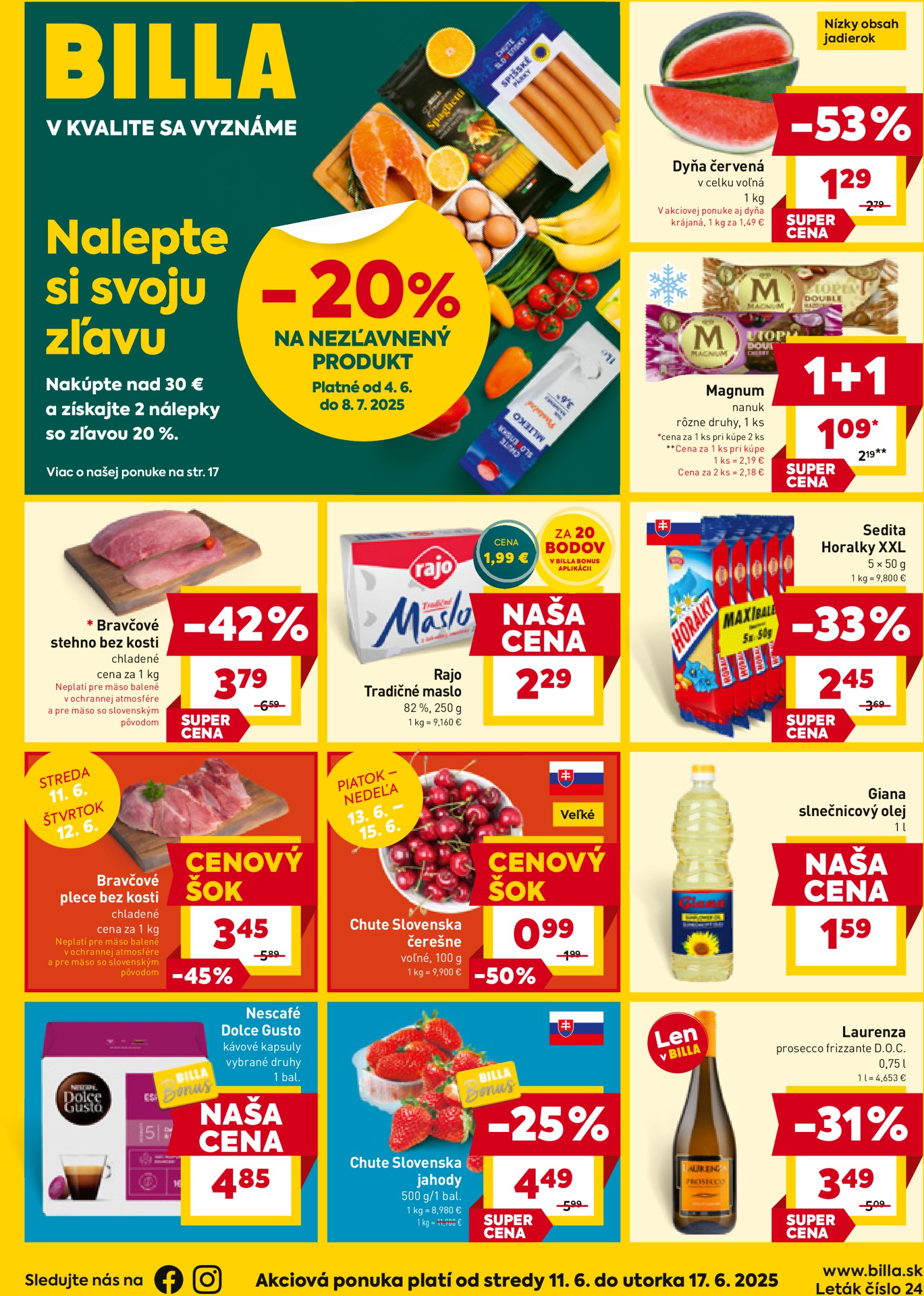 billa - Leták Billa platný od 11.06. do 17.06. - page: 1