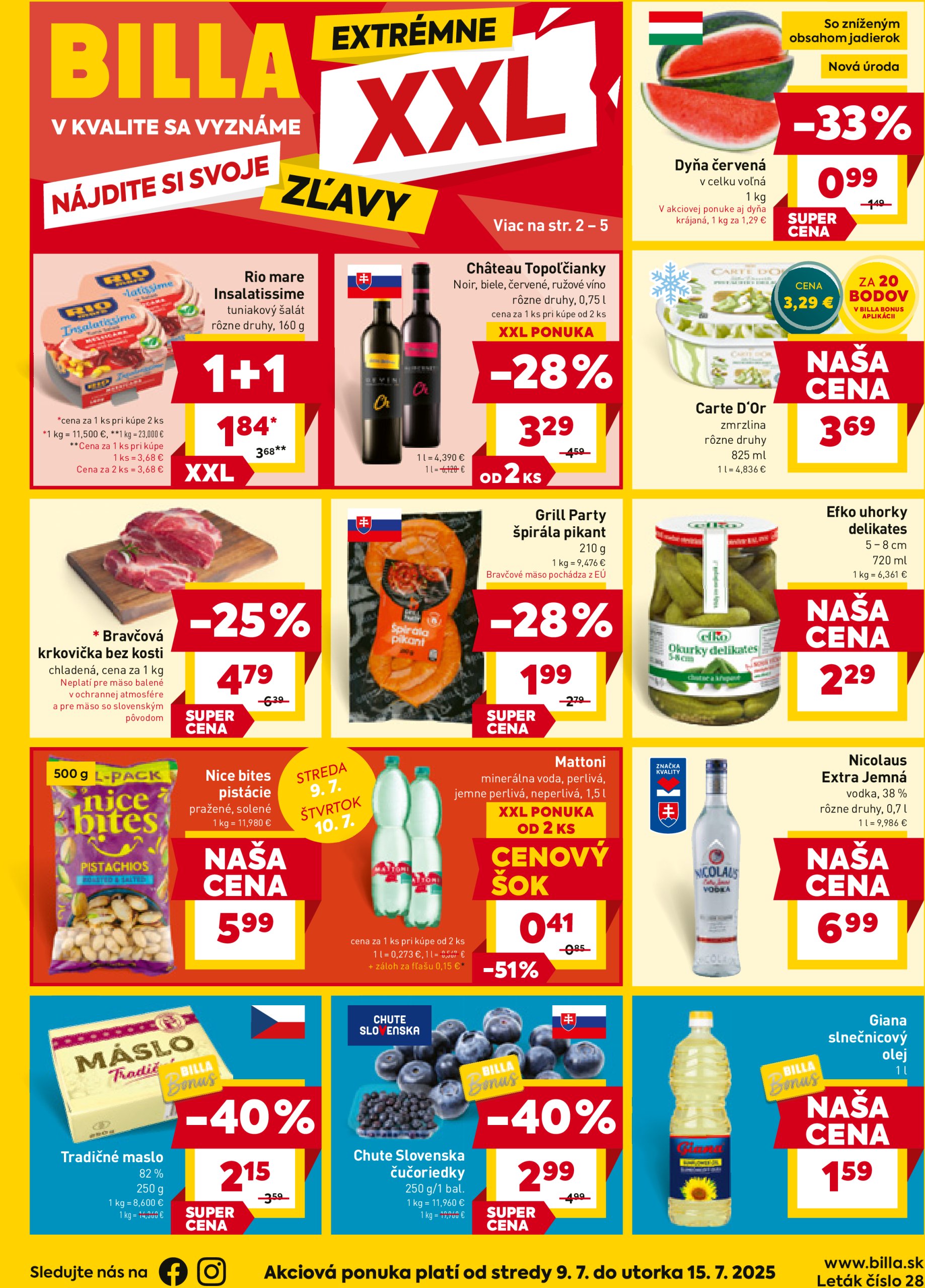 billa - Leták Billa platný od 09.07. do 15.07.