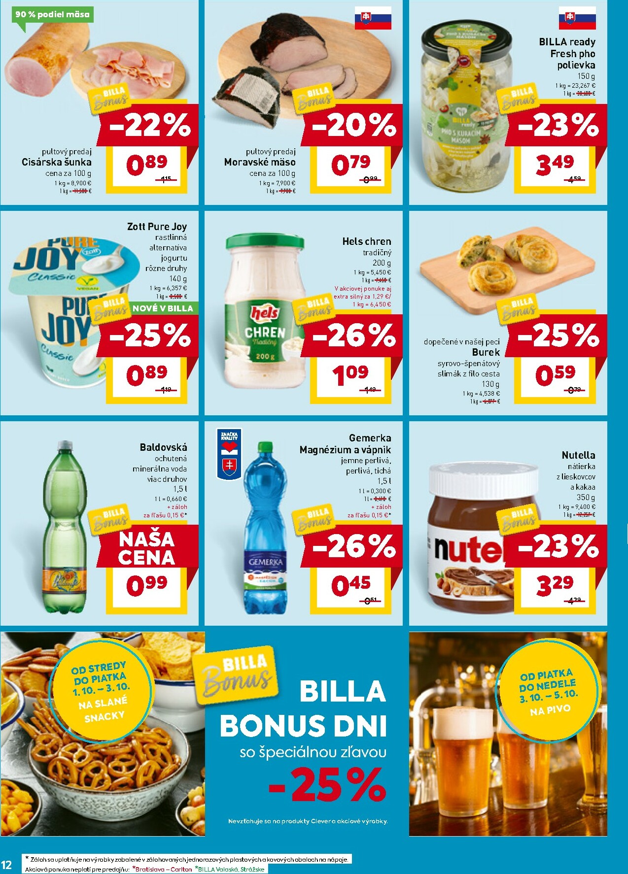 billa - Leták Billa platný od 01.10. do 07.10. - page: 12