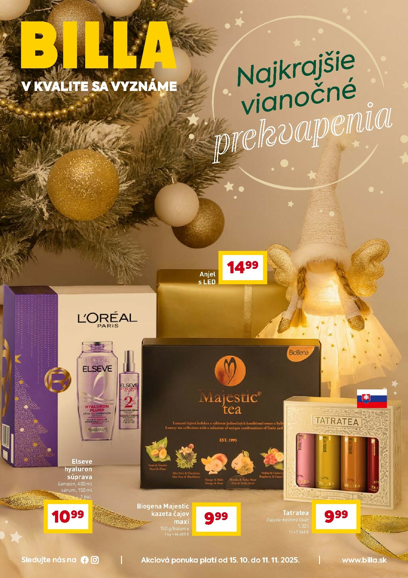 billa - Leták Billa - Vianoce platný od 15.10. do 11.11.