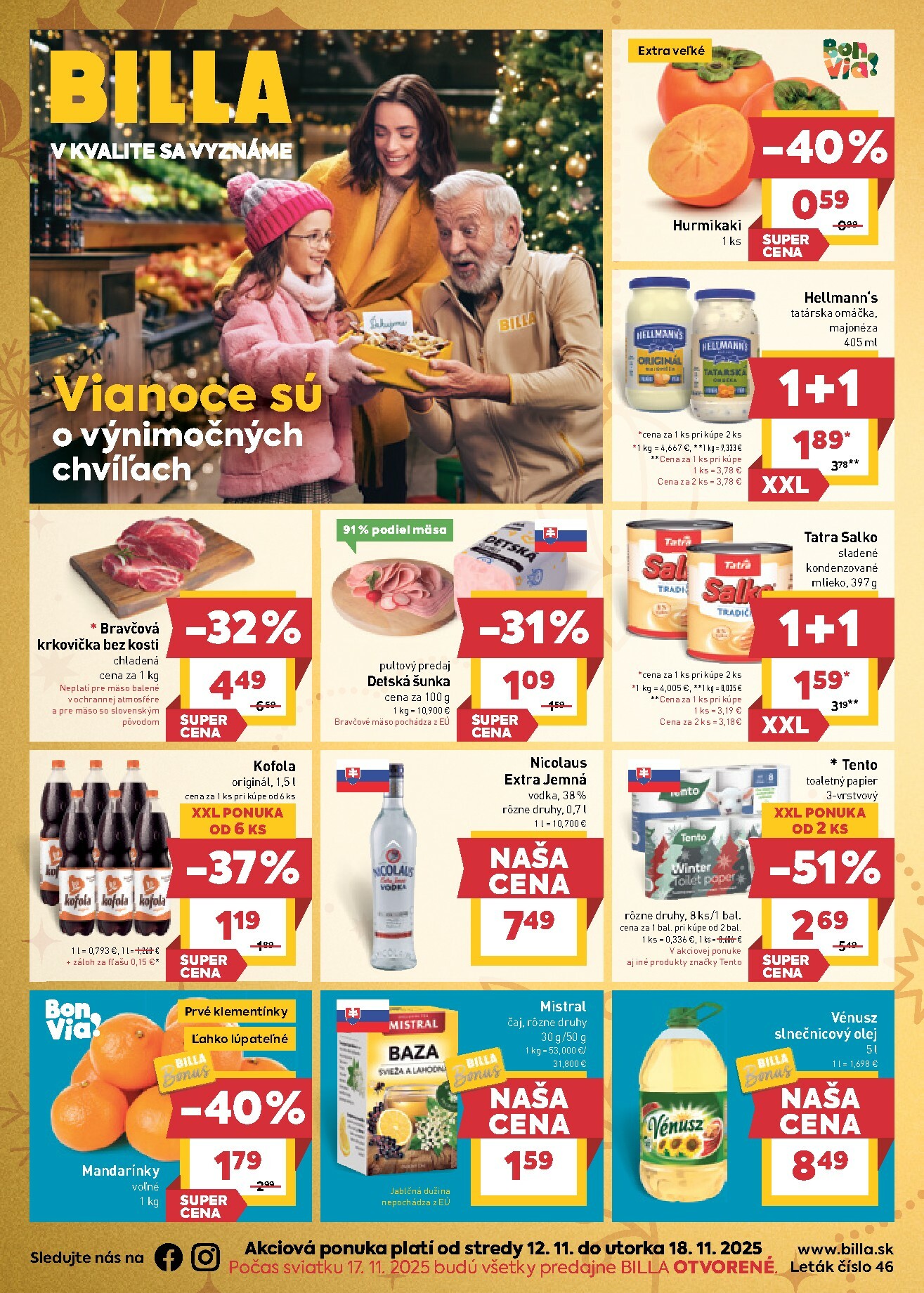 billa - Leták Billa platný od 12.11. do 18.11.