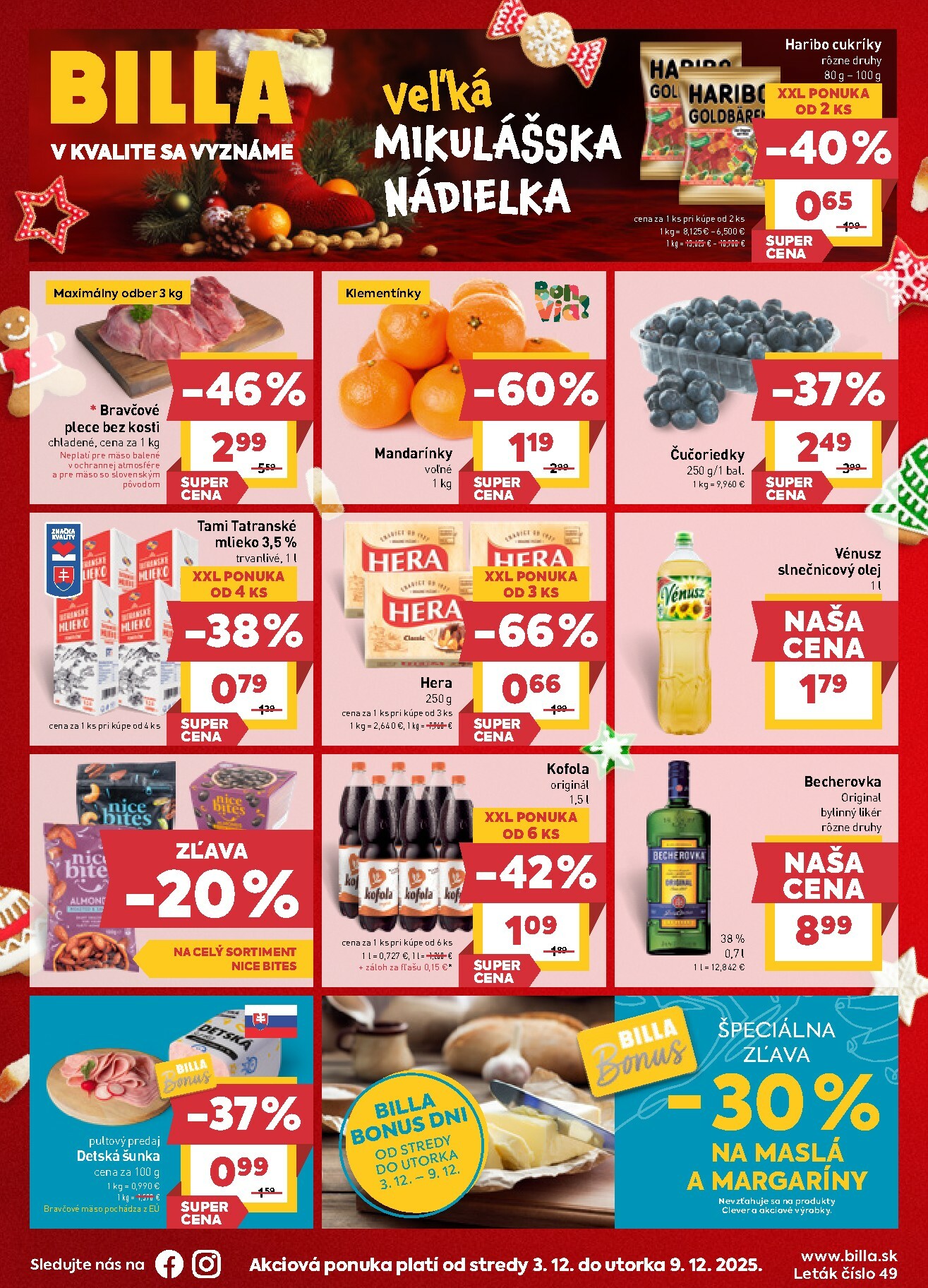billa - Leták Billa platný od 03.12. do 09.12.