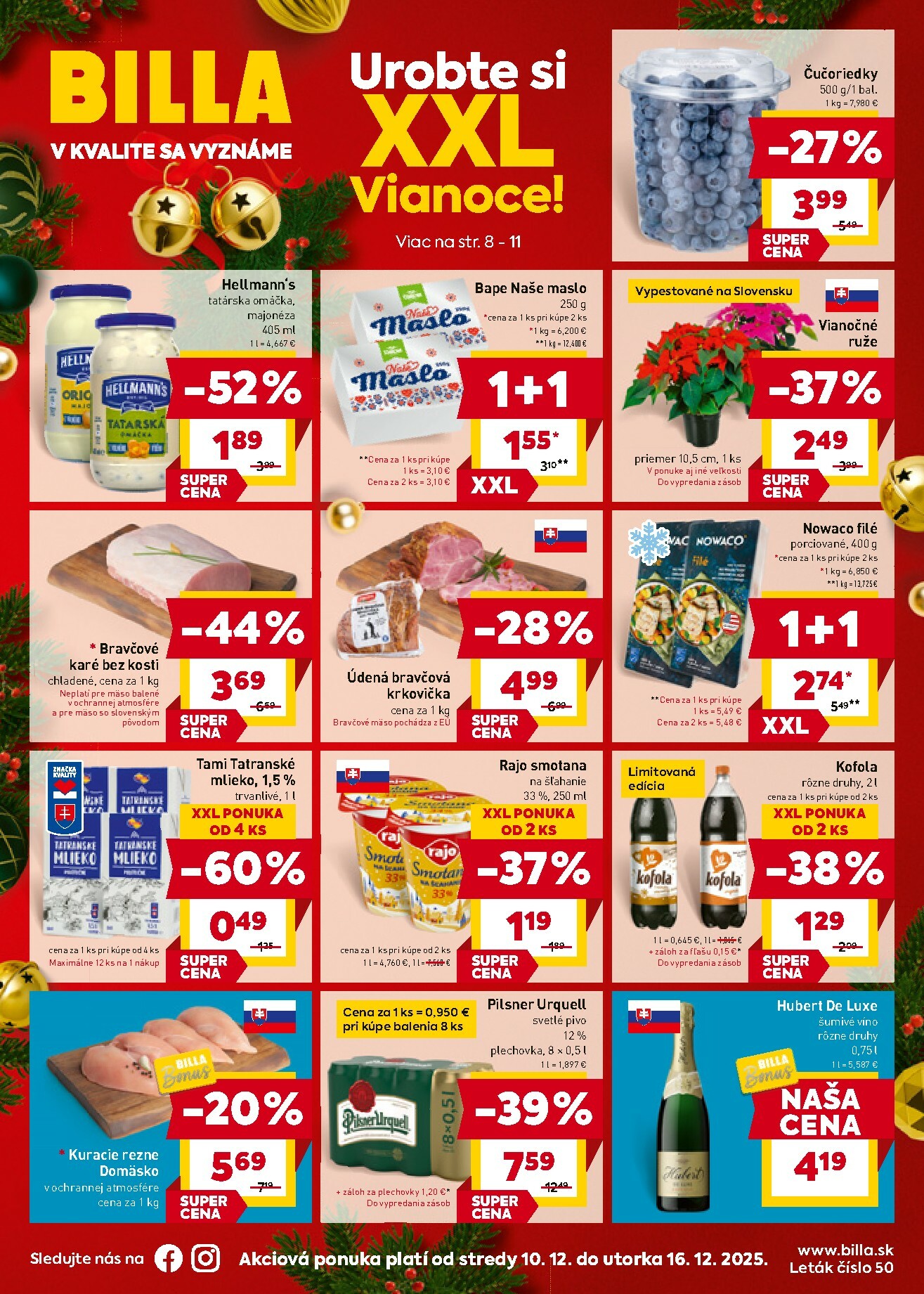 billa - Leták Billa platný od 10.12. do 16.12.