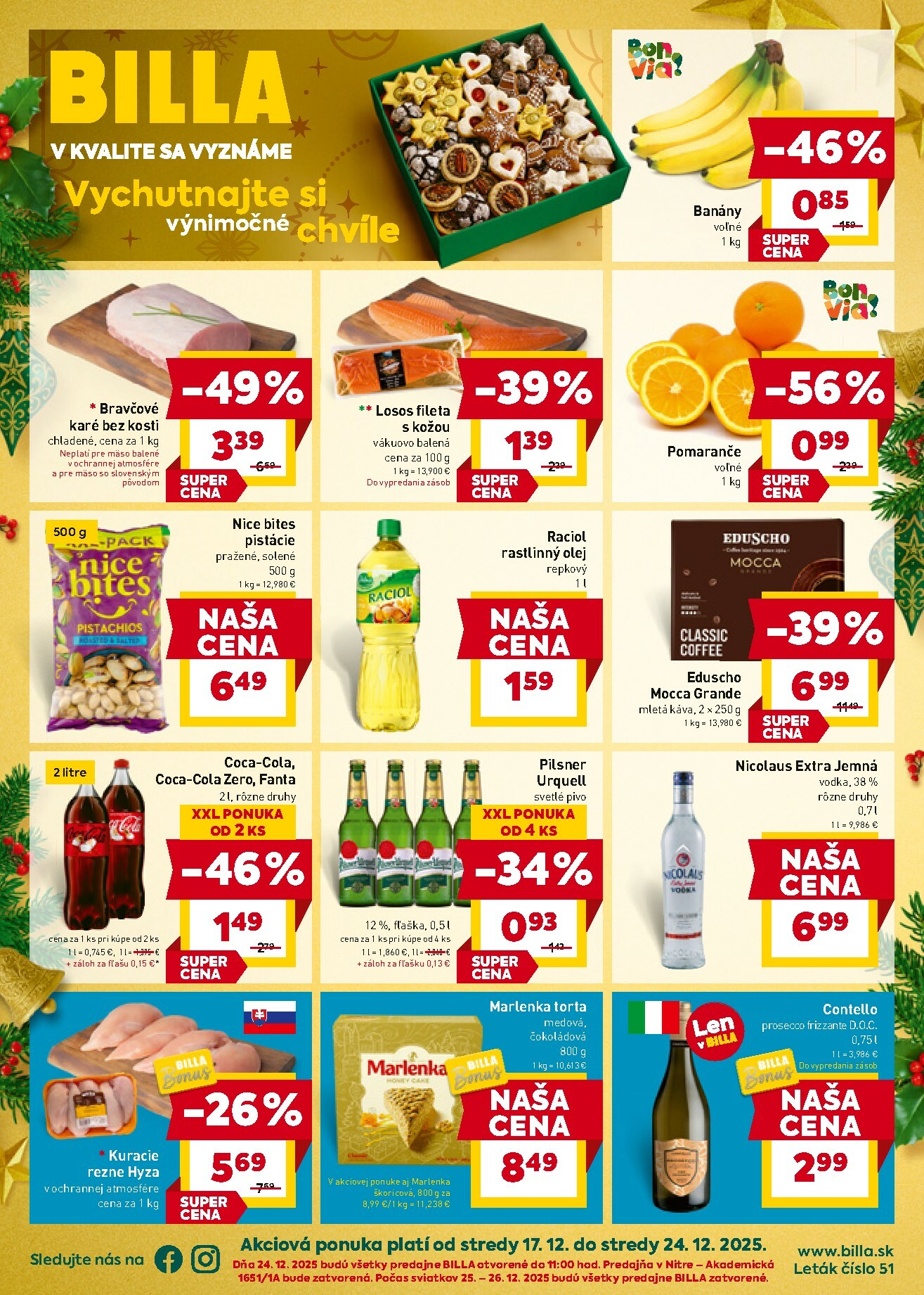 billa - Leták Billa platný od 17.12. do 24.12. - page: 1