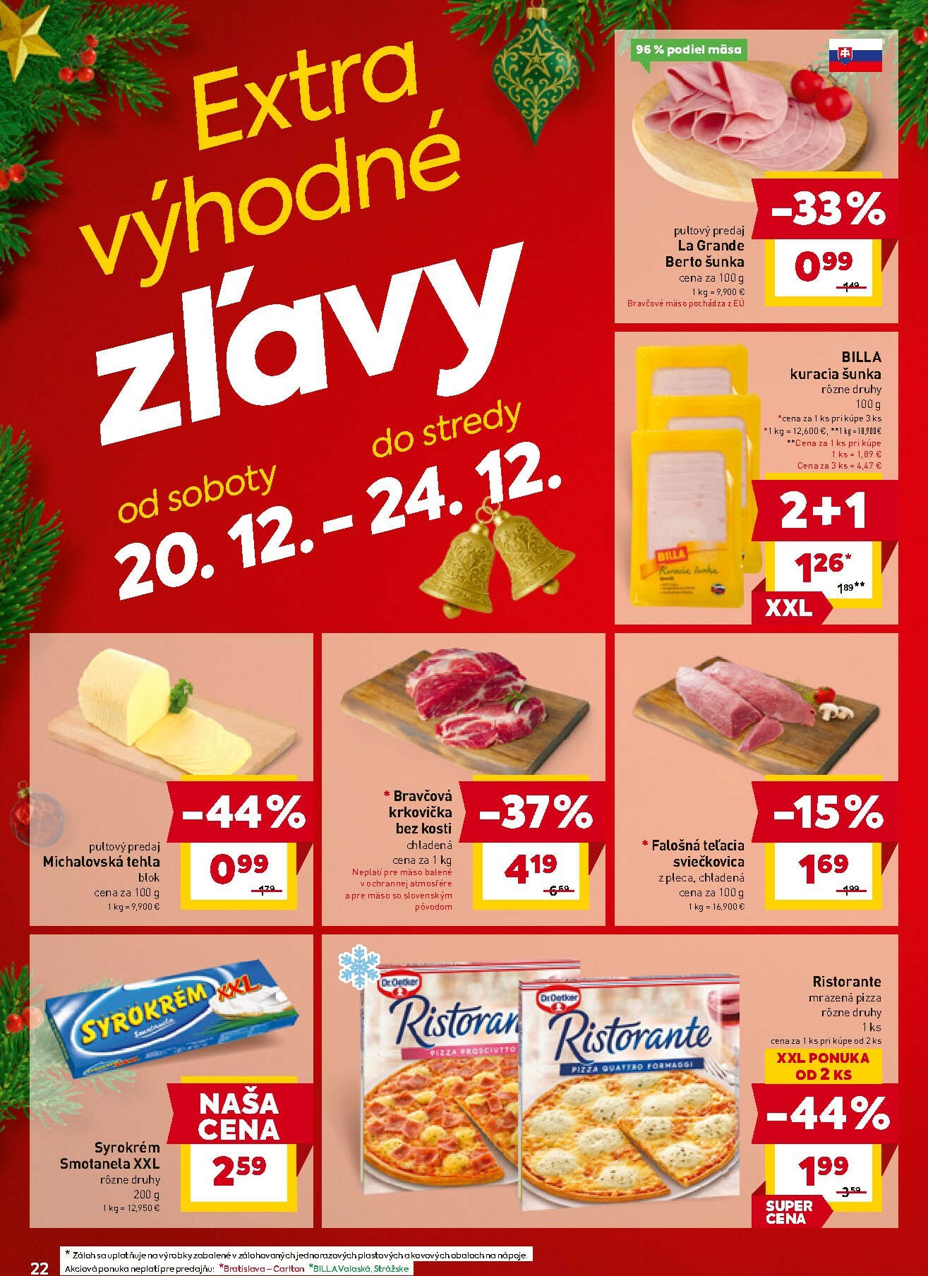 billa - Leták Billa platný od 17.12. do 24.12. - page: 22