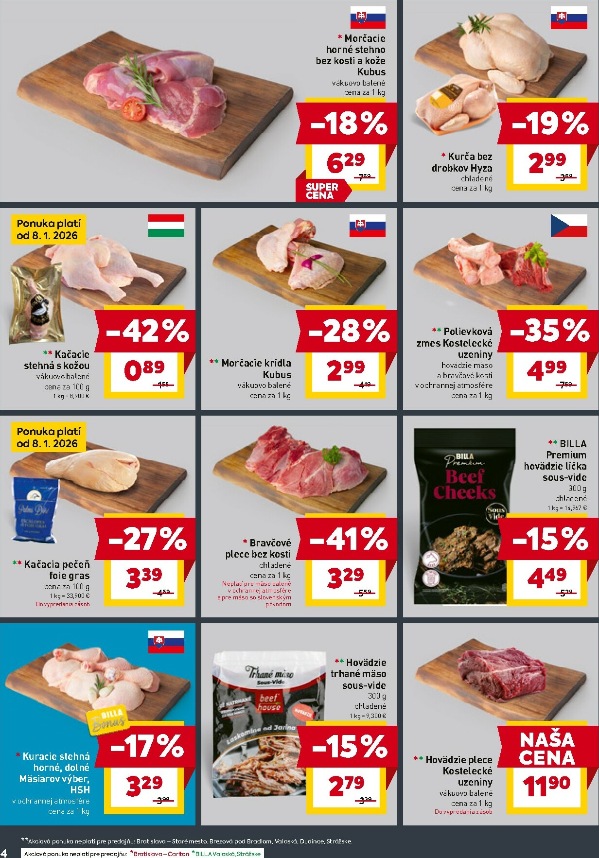 billa - Leták Billa platný od 07.01. do 13.01. - page: 4