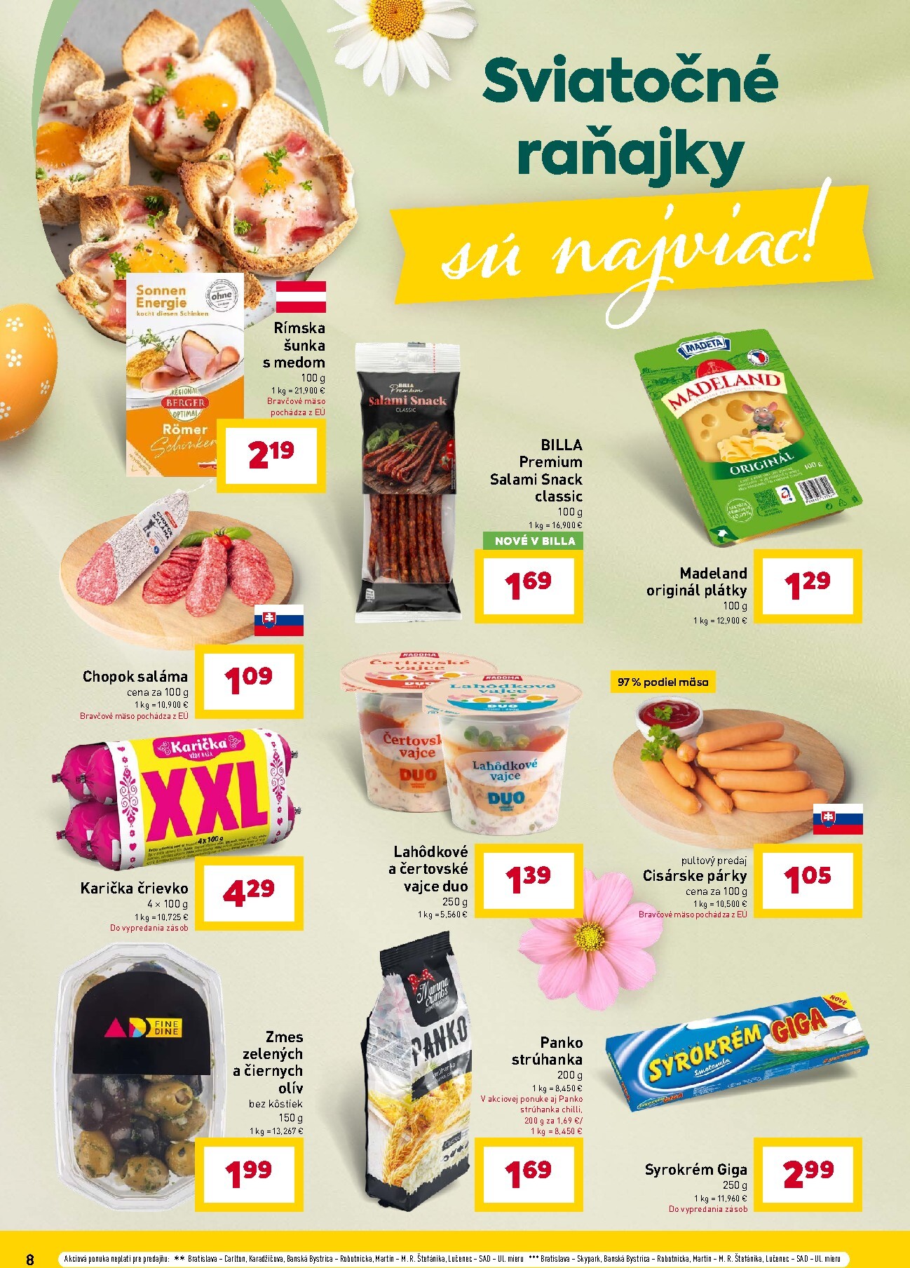 billa - Leták Billa - Veľká noc katalóg platný od 11.03.2026 do 06.04.2026 - page: 8