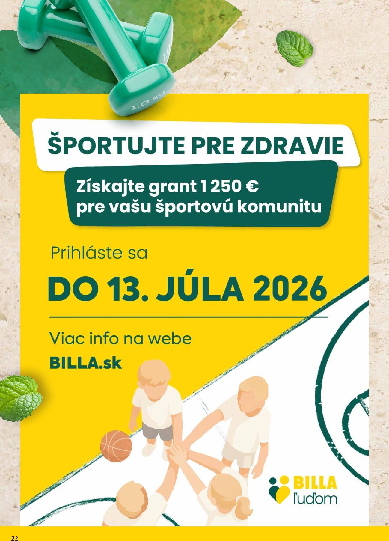 billa - Aktuálny leták Billa - Zdravie a udržateľnosť platný od utorka, 07.04.2026 do utorka, 28.04.2026 - page: 22