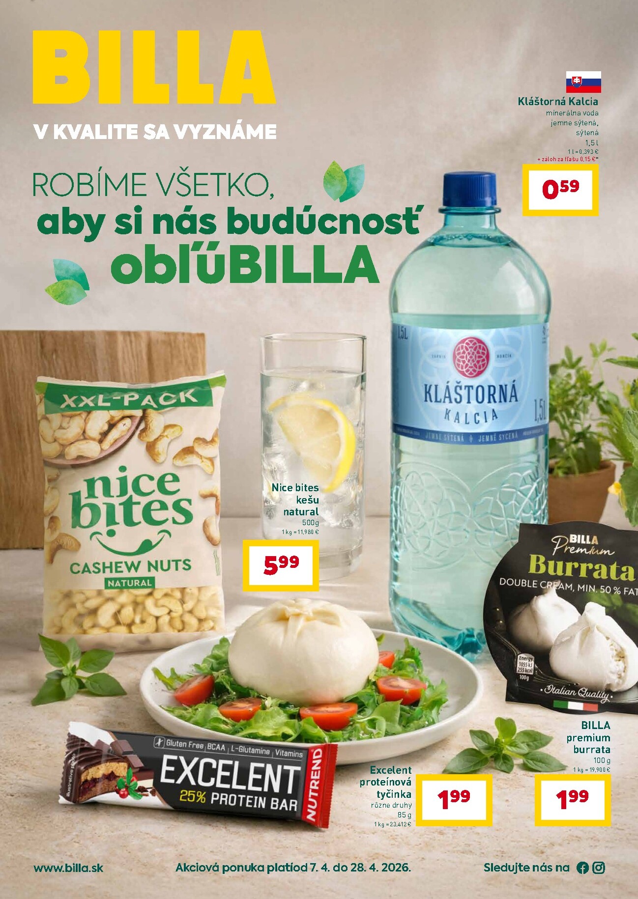 billa - Aktuálny leták Billa - Zdravie a udržateľnosť platný od utorka, 07.04.2026 do utorka, 28.04.2026