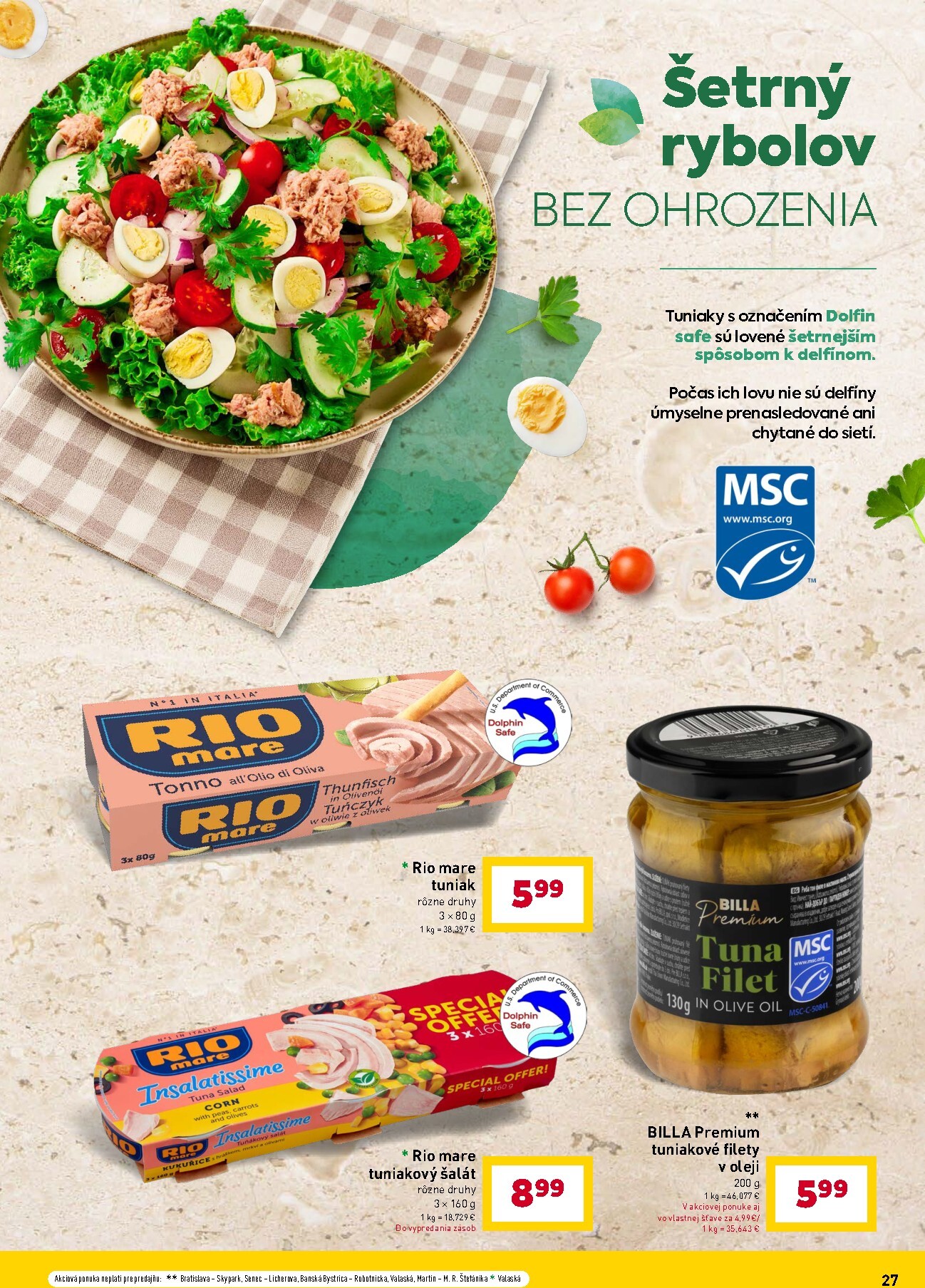 billa - Aktuálny leták Billa - Zdravie a udržateľnosť platný od utorka, 07.04.2026 do utorka, 28.04.2026 - page: 27