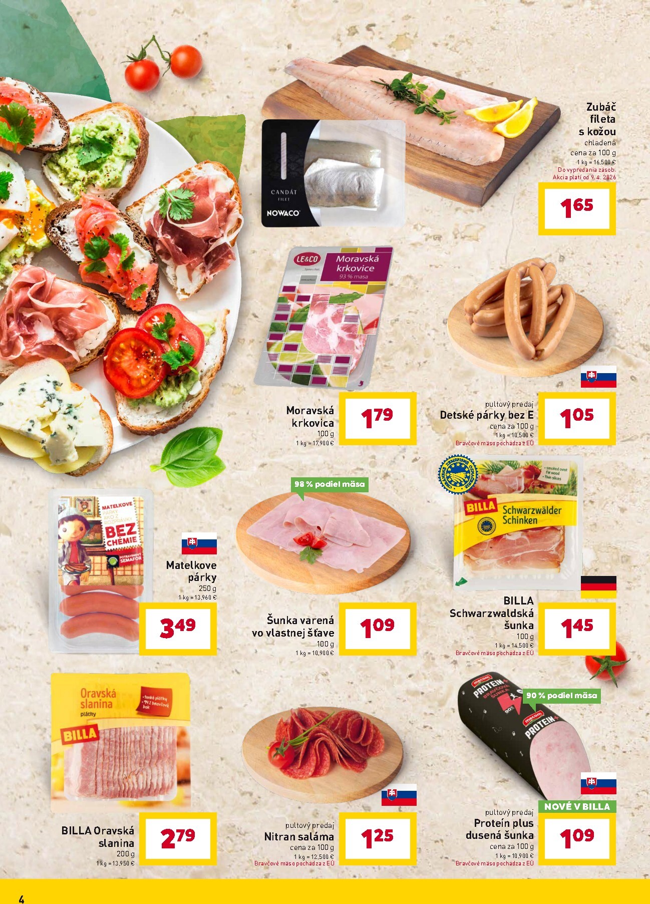 billa - Aktuálny leták Billa - Zdravie a udržateľnosť platný od utorka, 07.04.2026 do utorka, 28.04.2026 - page: 4