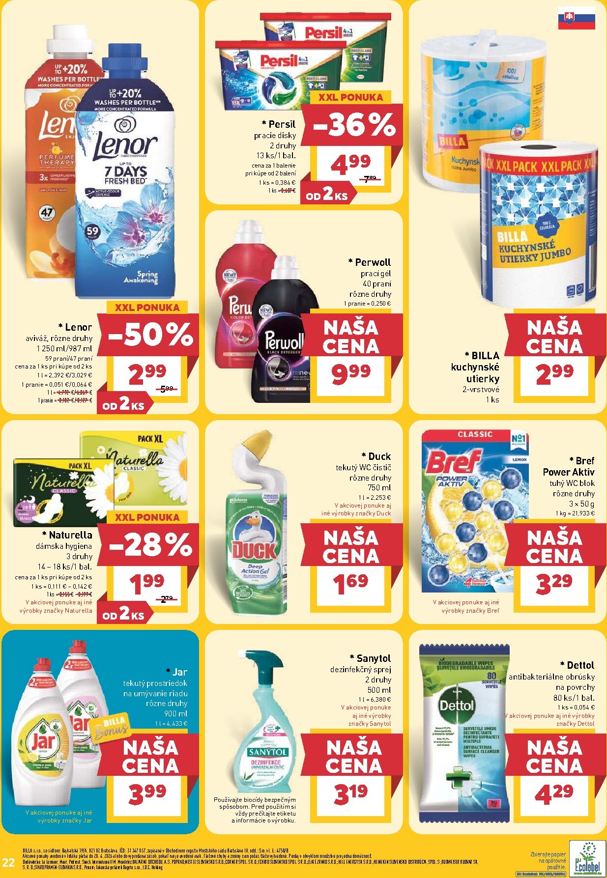 billa - Nový leták Billa od stredy, 22.04.2026 do utorka, 28.04.2026 - page: 22