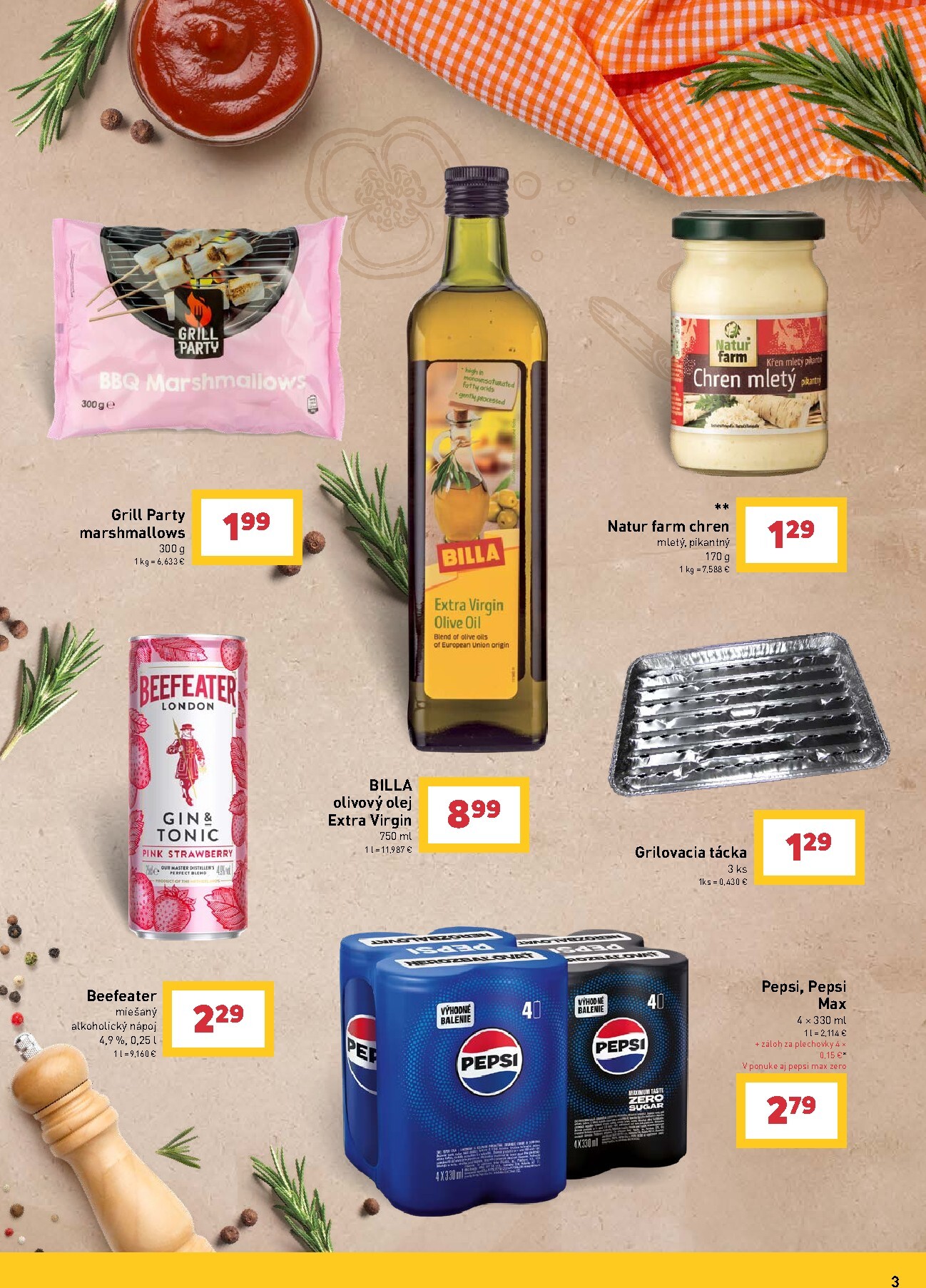 billa - Aktuálny leták Billa - Grilovanie od stredy, 29.04.2026 do utorka, 26.05.2026 - page: 3