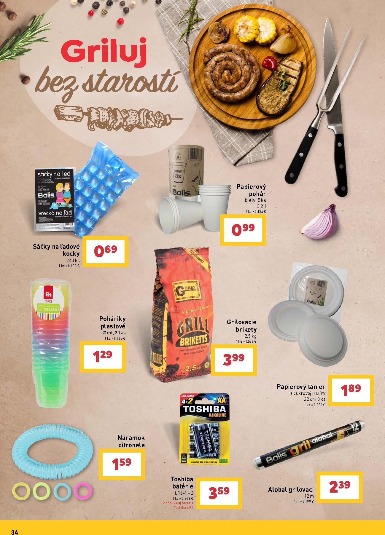 billa - Aktuálny leták Billa - Grilovanie od stredy, 29.04.2026 do utorka, 26.05.2026 - page: 34