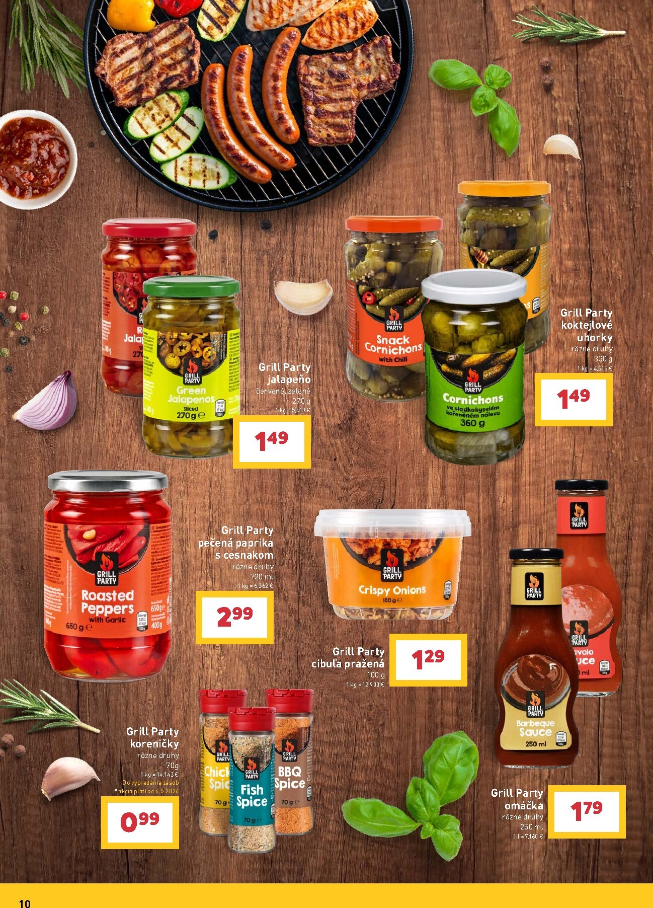 billa - Aktuálny leták Billa - Grilovanie od stredy, 29.04.2026 do utorka, 26.05.2026 - page: 10