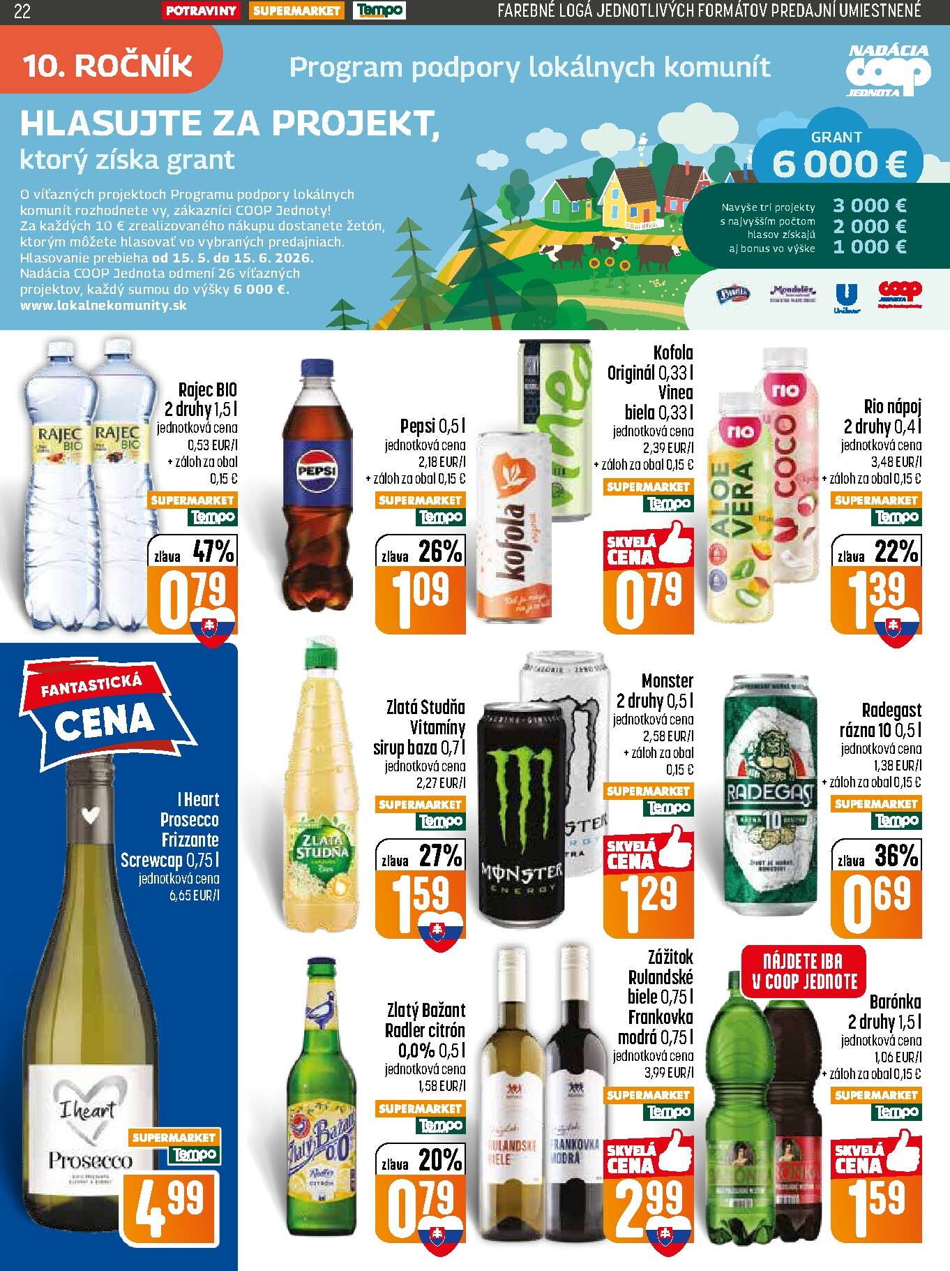 coop-jednota - Nový COOP Jednota - Tempo leták od štvrtka, 28.05.2026 do stredy, 03.06.2026 - page: 22