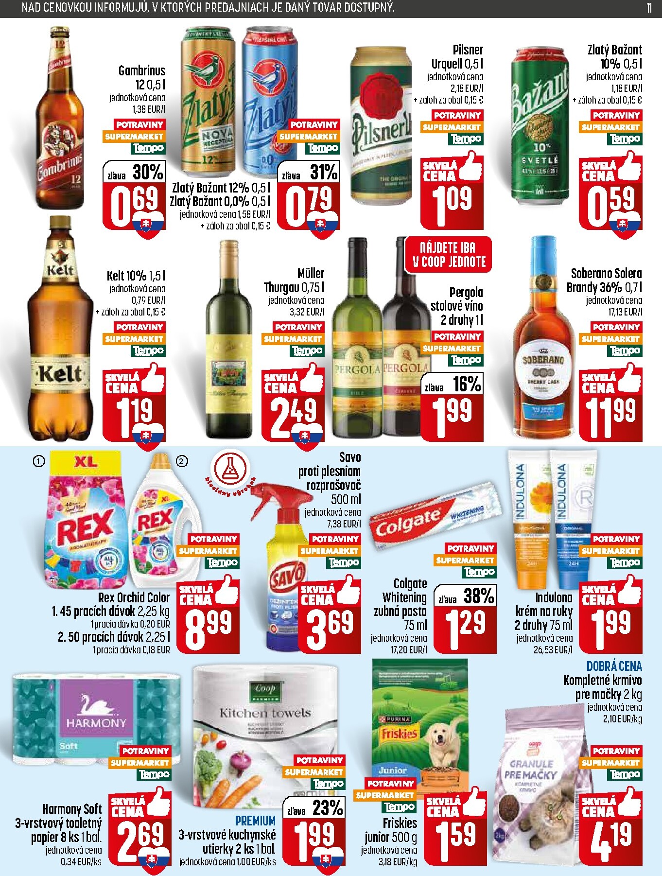 coop-jednota - Nový COOP Jednota - Tempo leták od štvrtka, 28.05.2026 do stredy, 03.06.2026 - page: 11