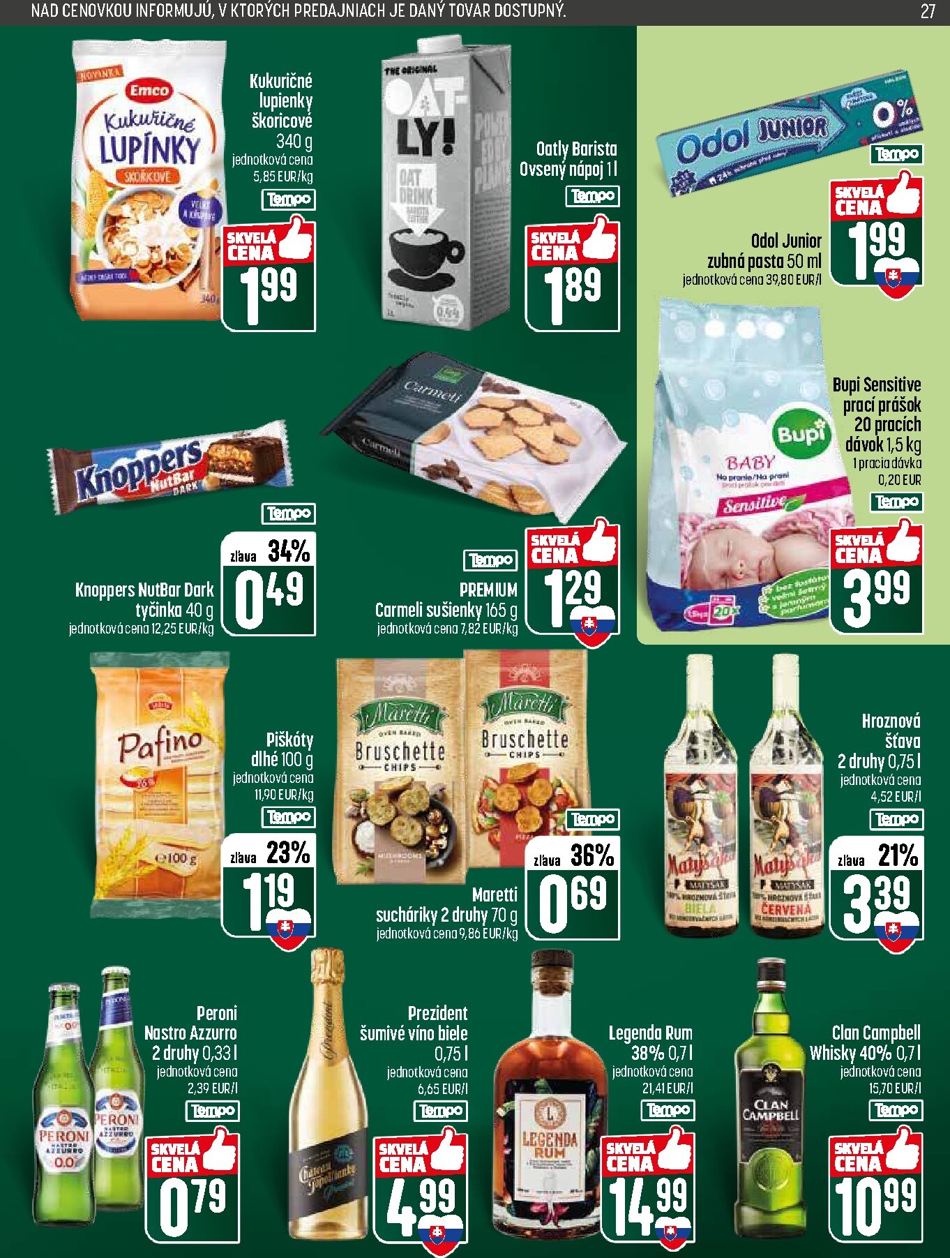 coop-jednota - Nový COOP Jednota - Tempo leták od štvrtka, 28.05.2026 do stredy, 03.06.2026 - page: 27