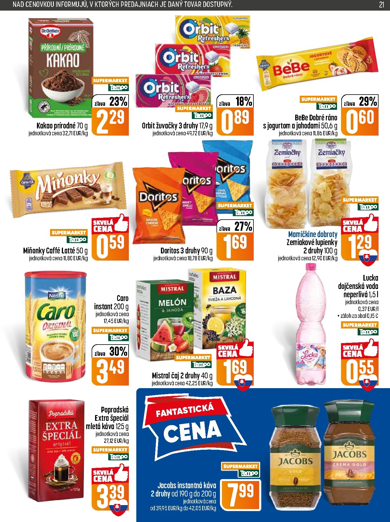 coop-jednota - Nový COOP Jednota - Tempo leták od štvrtka, 28.05.2026 do stredy, 03.06.2026 - page: 21