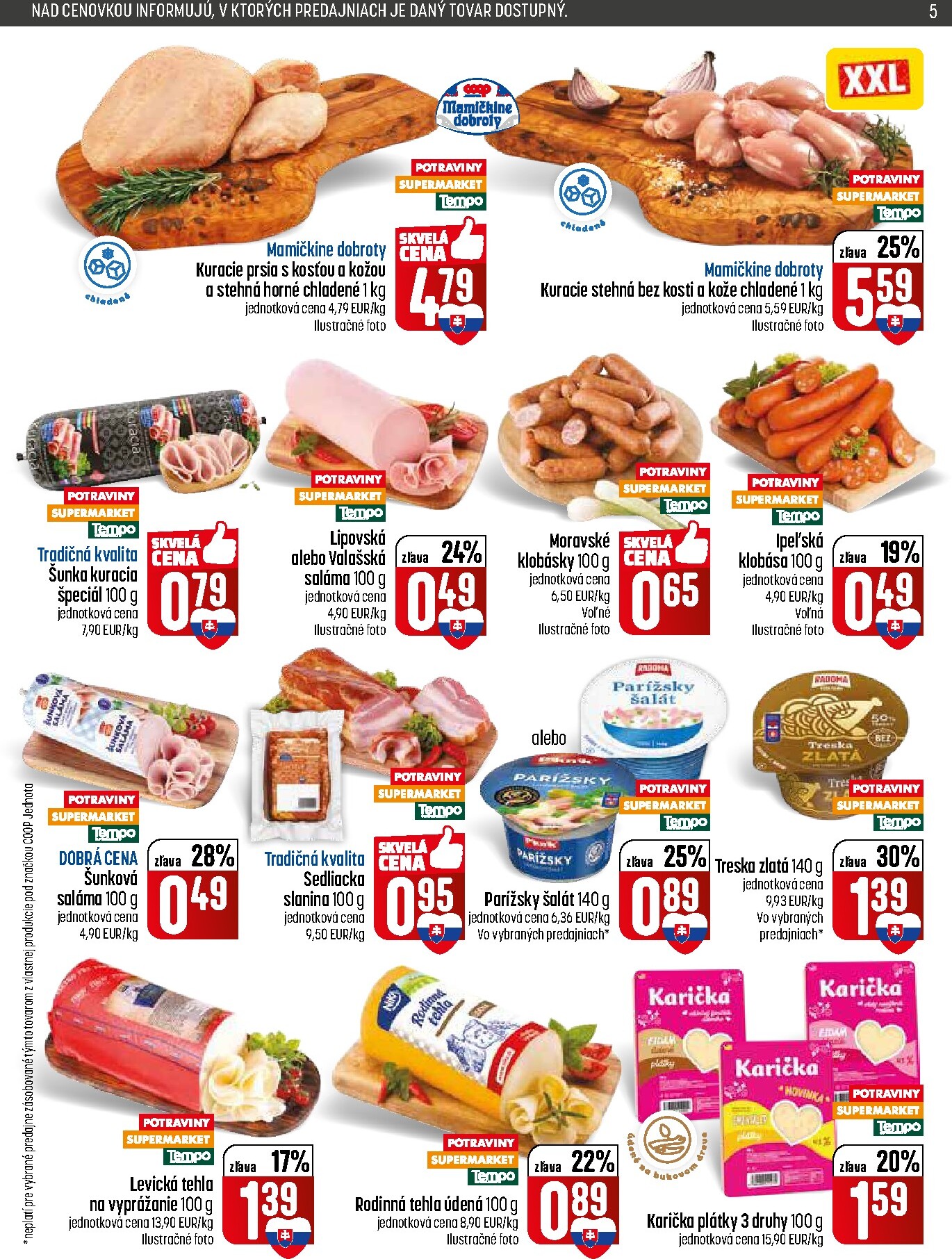 coop-jednota - Nový COOP Jednota - Tempo leták od štvrtka, 28.05.2026 do stredy, 03.06.2026 - page: 5