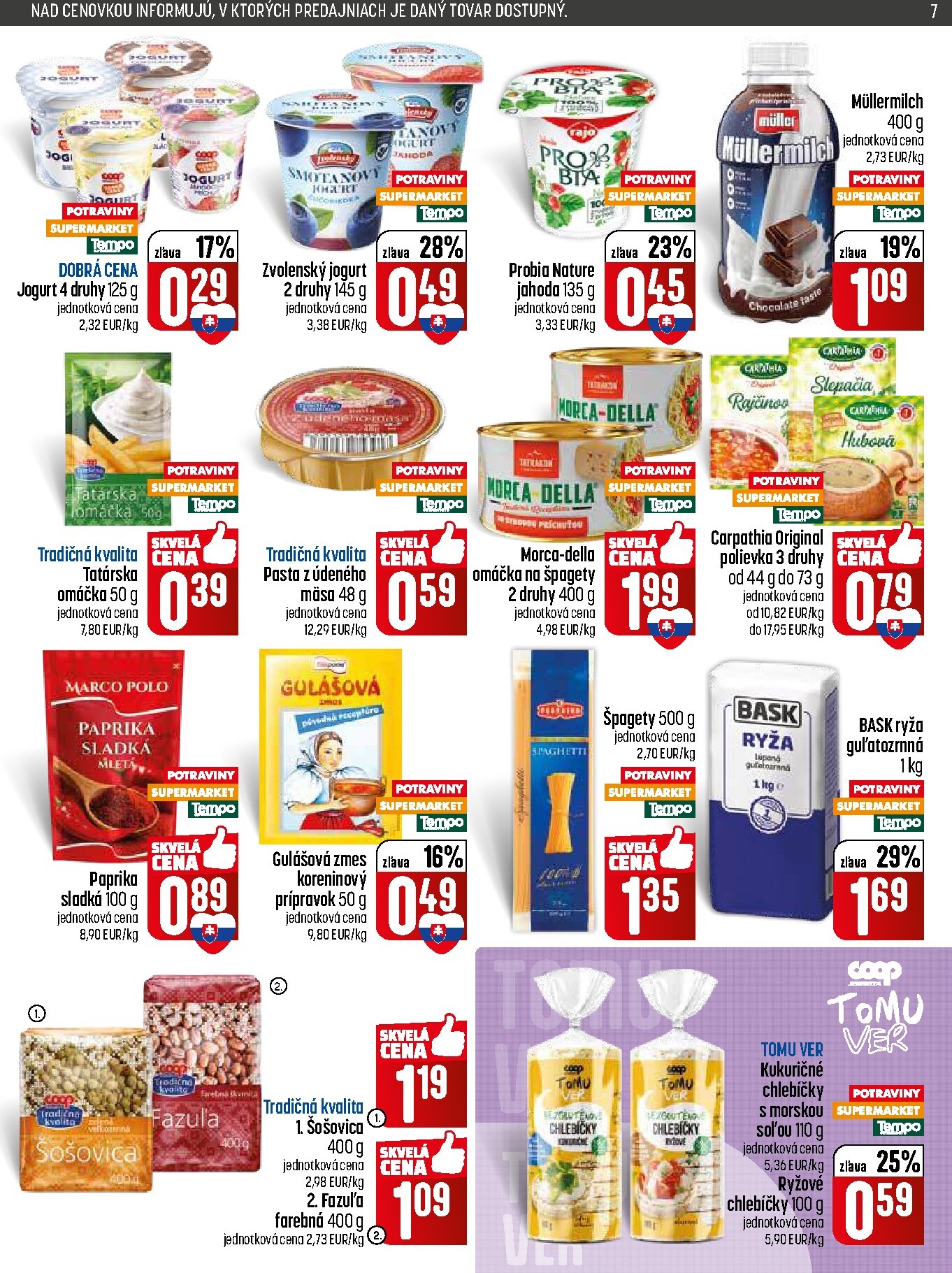 coop-jednota - Nový COOP Jednota - Tempo leták od štvrtka, 28.05.2026 do stredy, 03.06.2026 - page: 7
