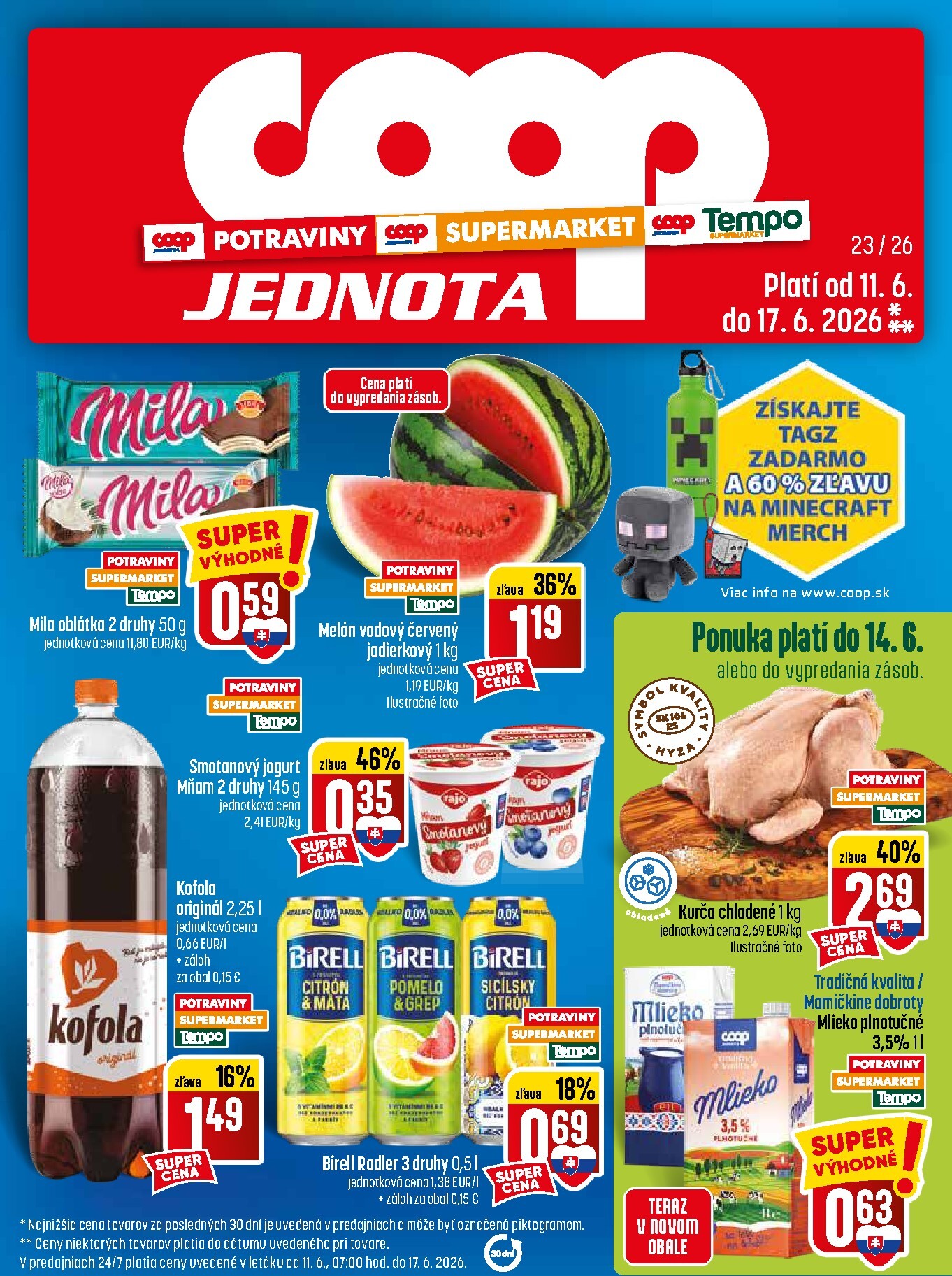 coop-jednota - Nový COOP Jednota leták od štvrtka, 11.06.2026 do stredy, 17.06.2026