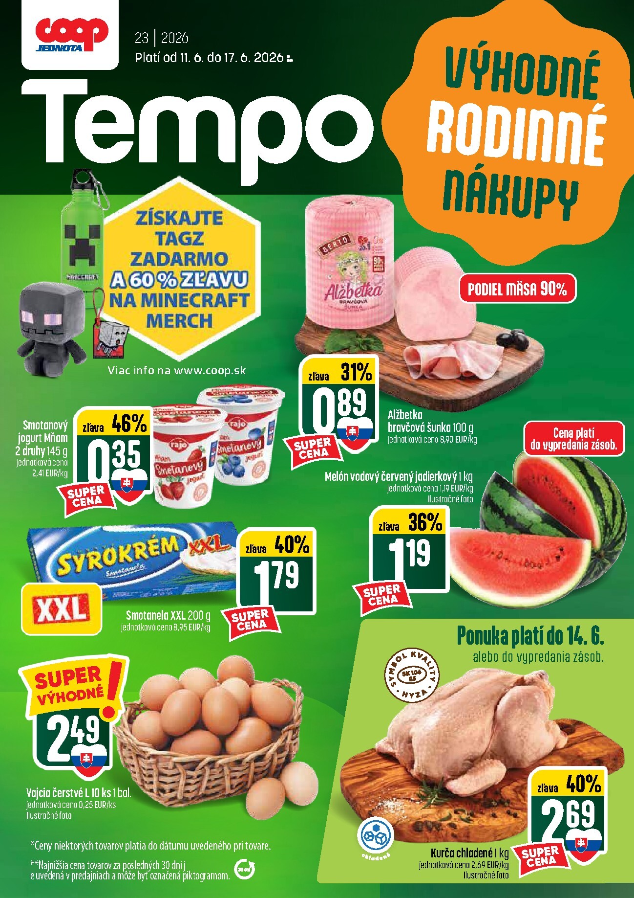 coop-jednota - Nový COOP Jednota - Tempo leták od štvrtka, 11.06.2026 do stredy, 17.06.2026 - page: 1
