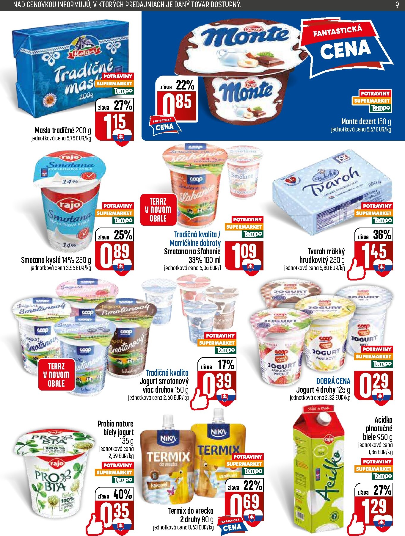 coop-jednota - Nový COOP Jednota - Tempo leták od štvrtka, 25.06.2026 do stredy, 01.07.2026 - page: 9