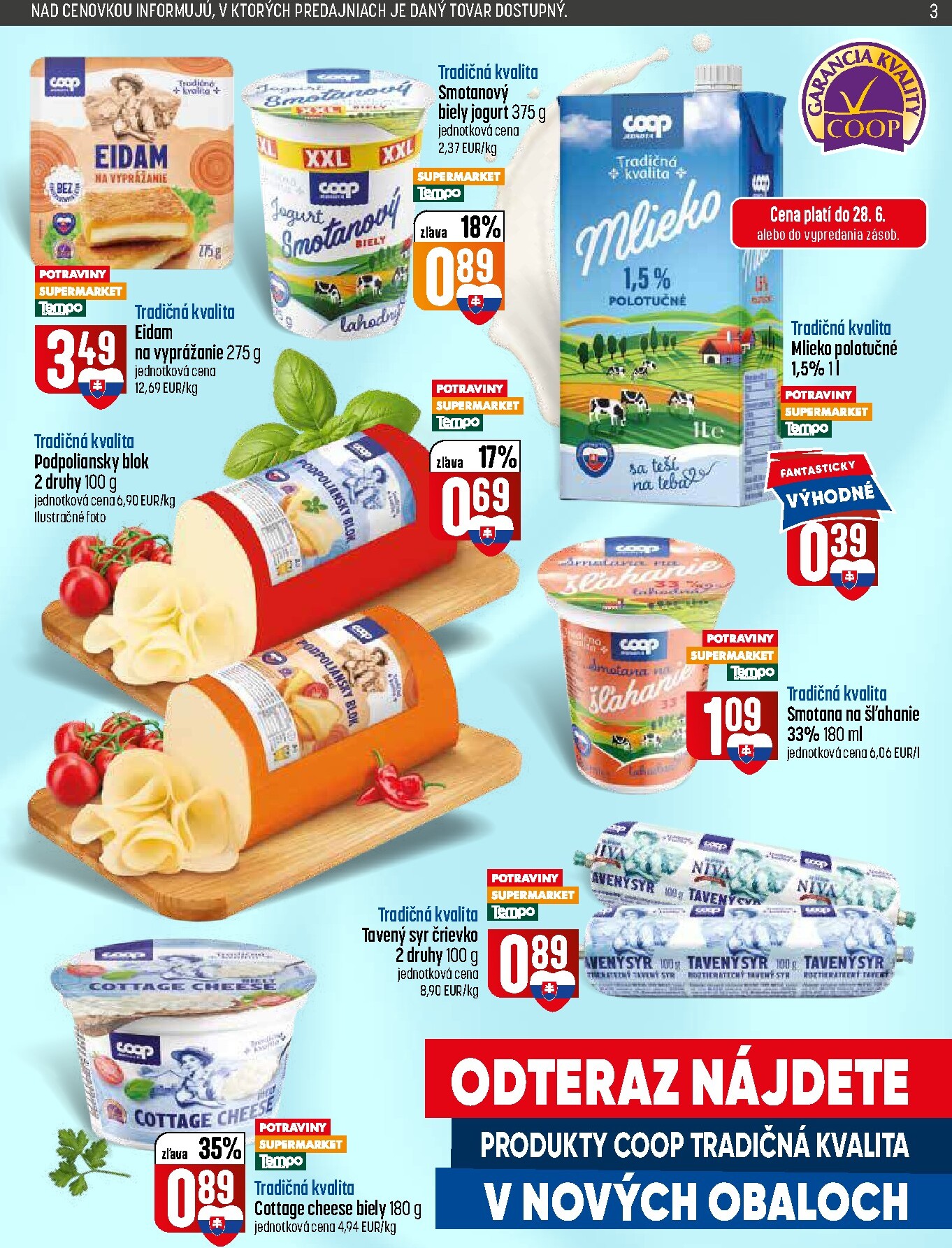 coop-jednota - Nový COOP Jednota - Tempo leták od štvrtka, 25.06.2026 do stredy, 01.07.2026 - page: 3