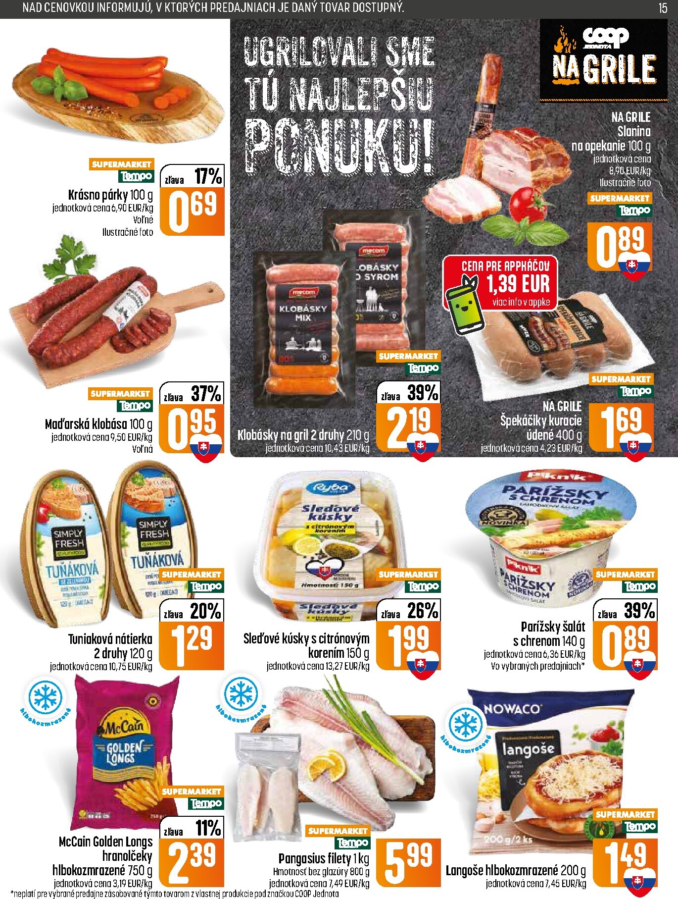 coop-jednota - Nový COOP Jednota leták od štvrtka, 16.07.2026 do stredy, 22.07.2026 - page: 15
