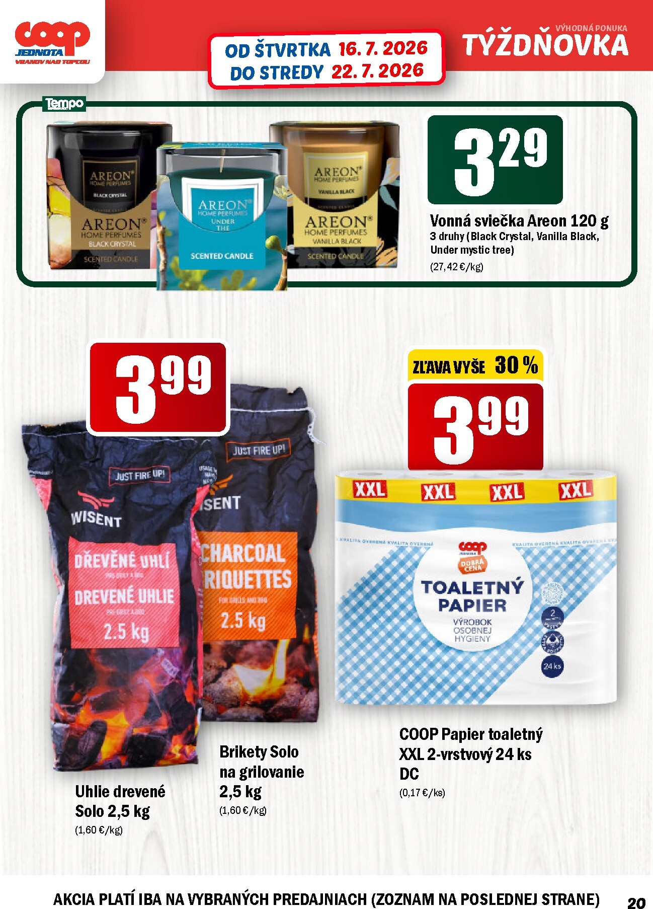 coop-jednota - Aktuálny COOP Jednota - Týždňovka leták od štvrtka, 16.07.2026 do stredy, 22.07.2026 - page: 20