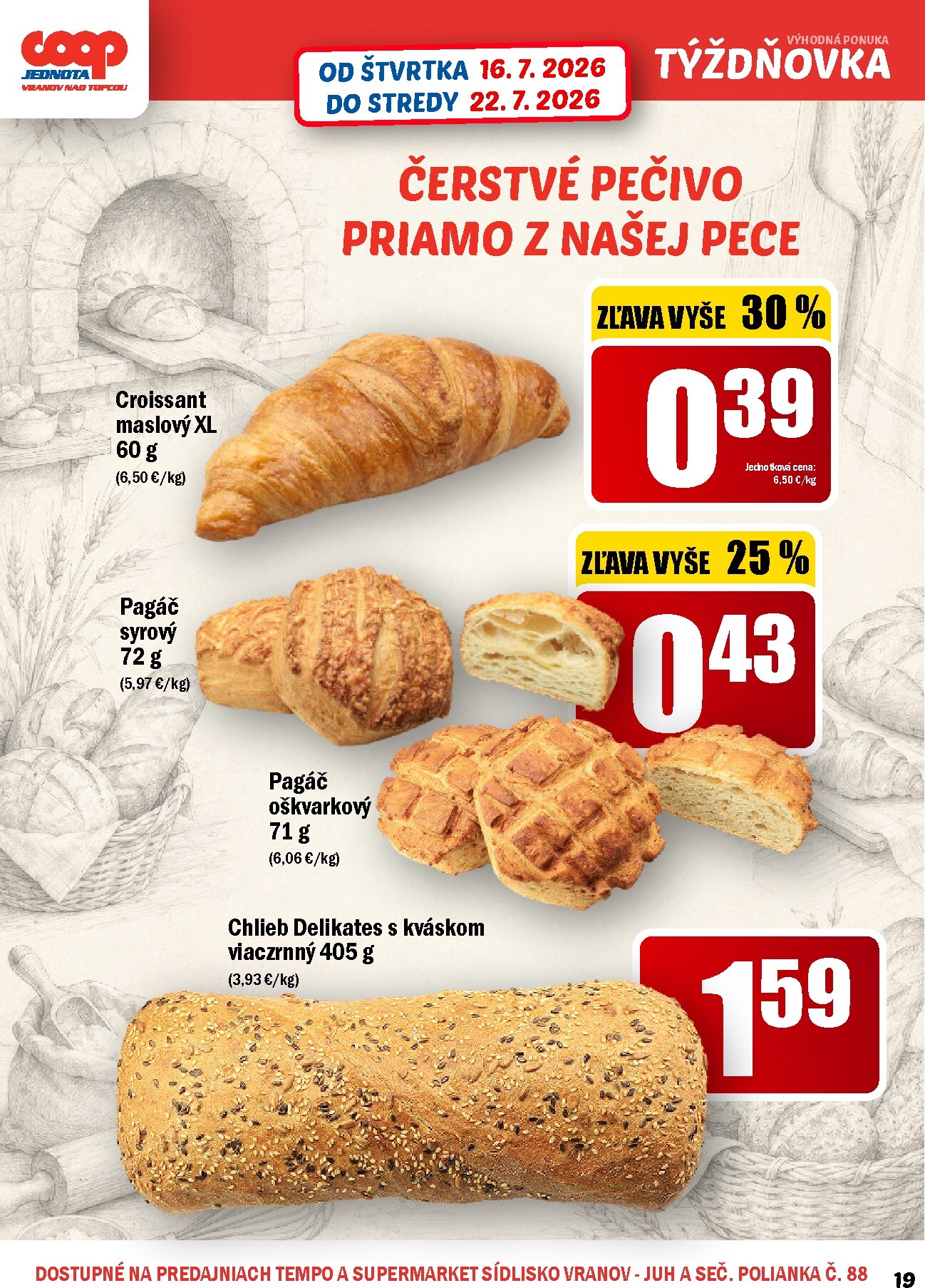 coop-jednota - Aktuálny COOP Jednota - Týždňovka leták od štvrtka, 16.07.2026 do stredy, 22.07.2026 - page: 19