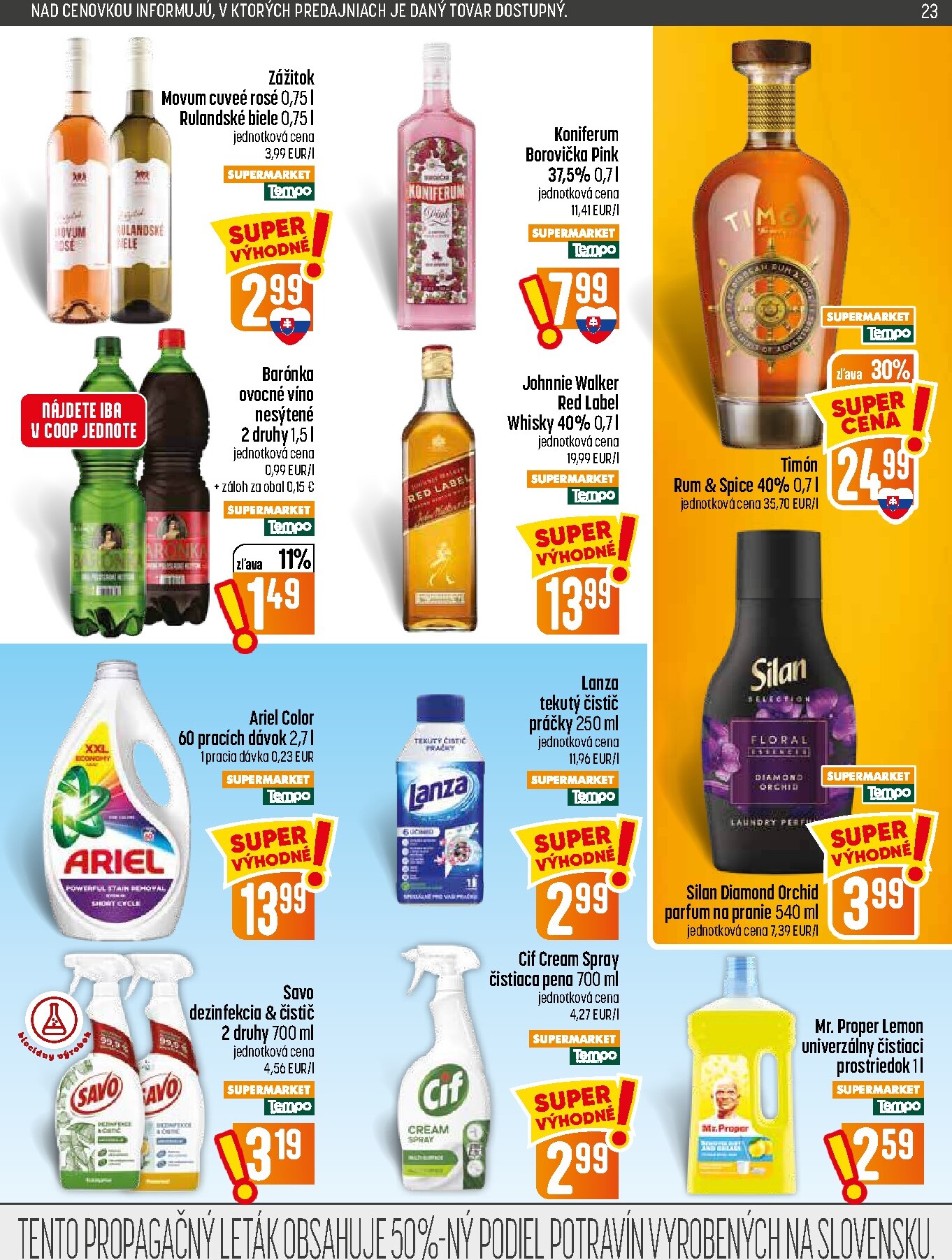 coop-jednota - Nový COOP Jednota leták od štvrtka, 30.07.2026 do stredy, 05.08.2026 - page: 23
