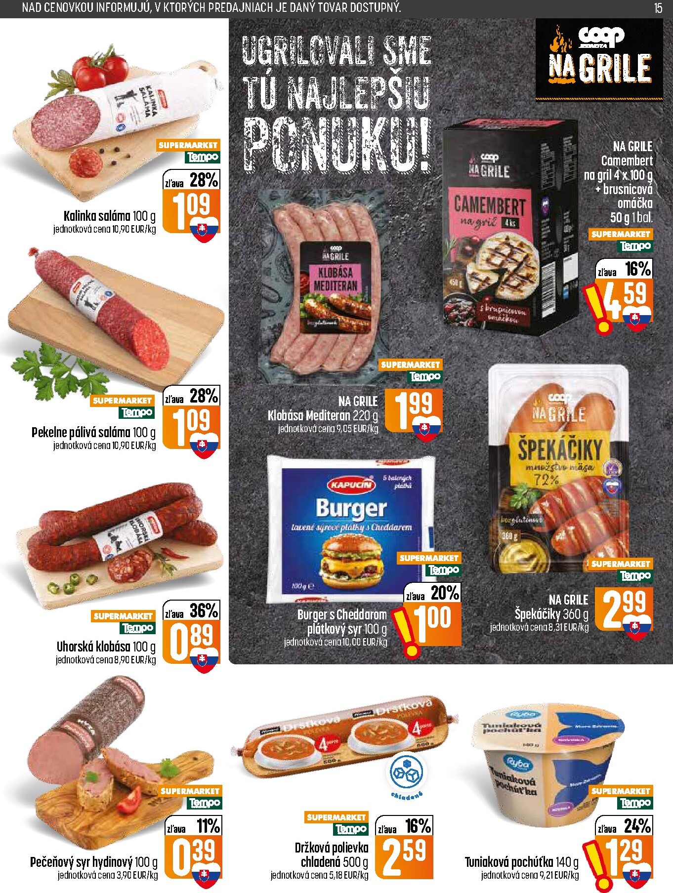 coop-jednota - Nový COOP Jednota leták od štvrtka, 30.07.2026 do stredy, 05.08.2026 - page: 15
