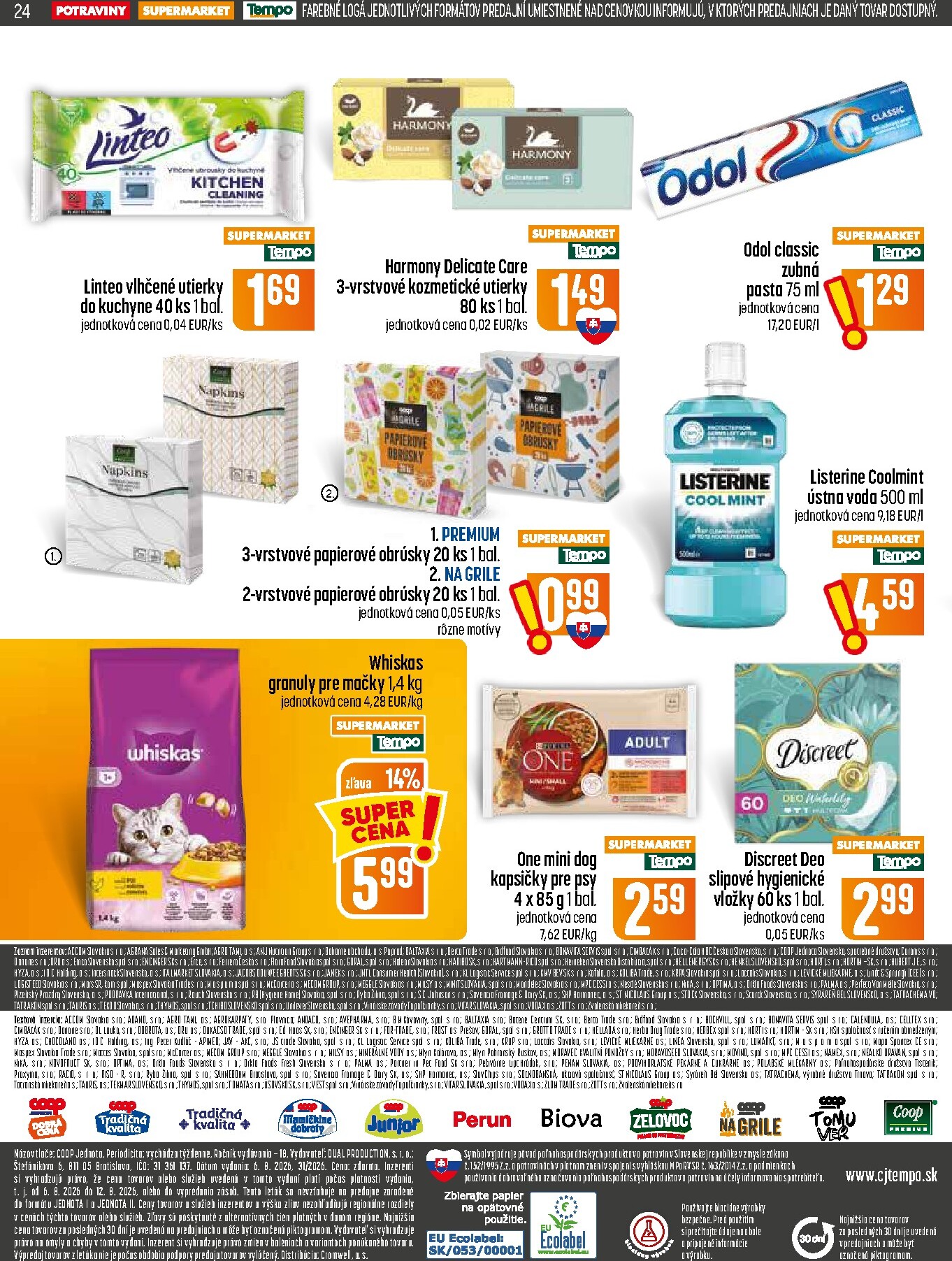 coop-jednota - Nový COOP Jednota leták od štvrtka, 06.08.2026 do stredy, 12.08.2026 - page: 24