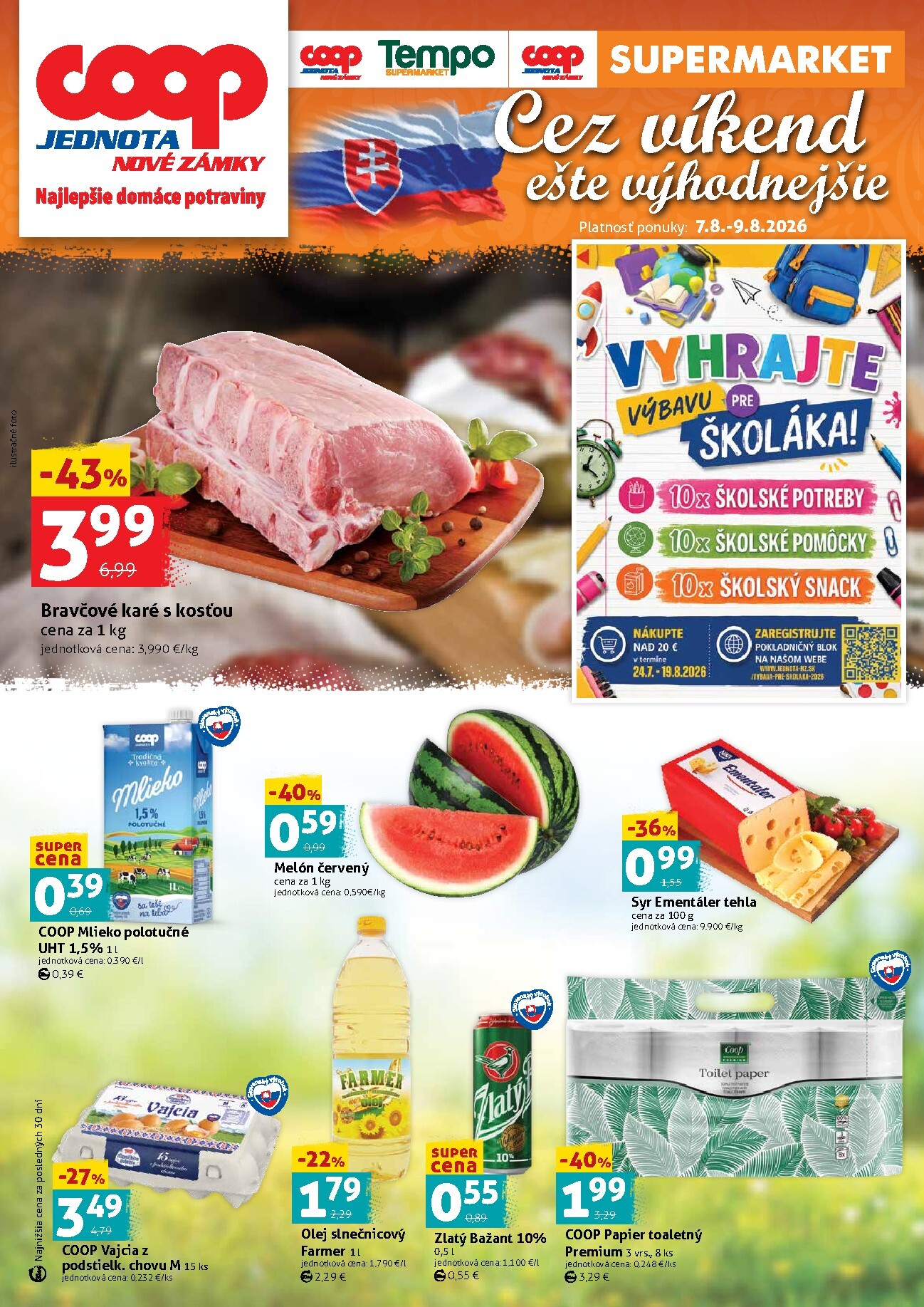 coop-jednota - Nový COOP Jednota - Nové Zámky leták od piatku, 07.08.2026 do nedele, 09.08.2026