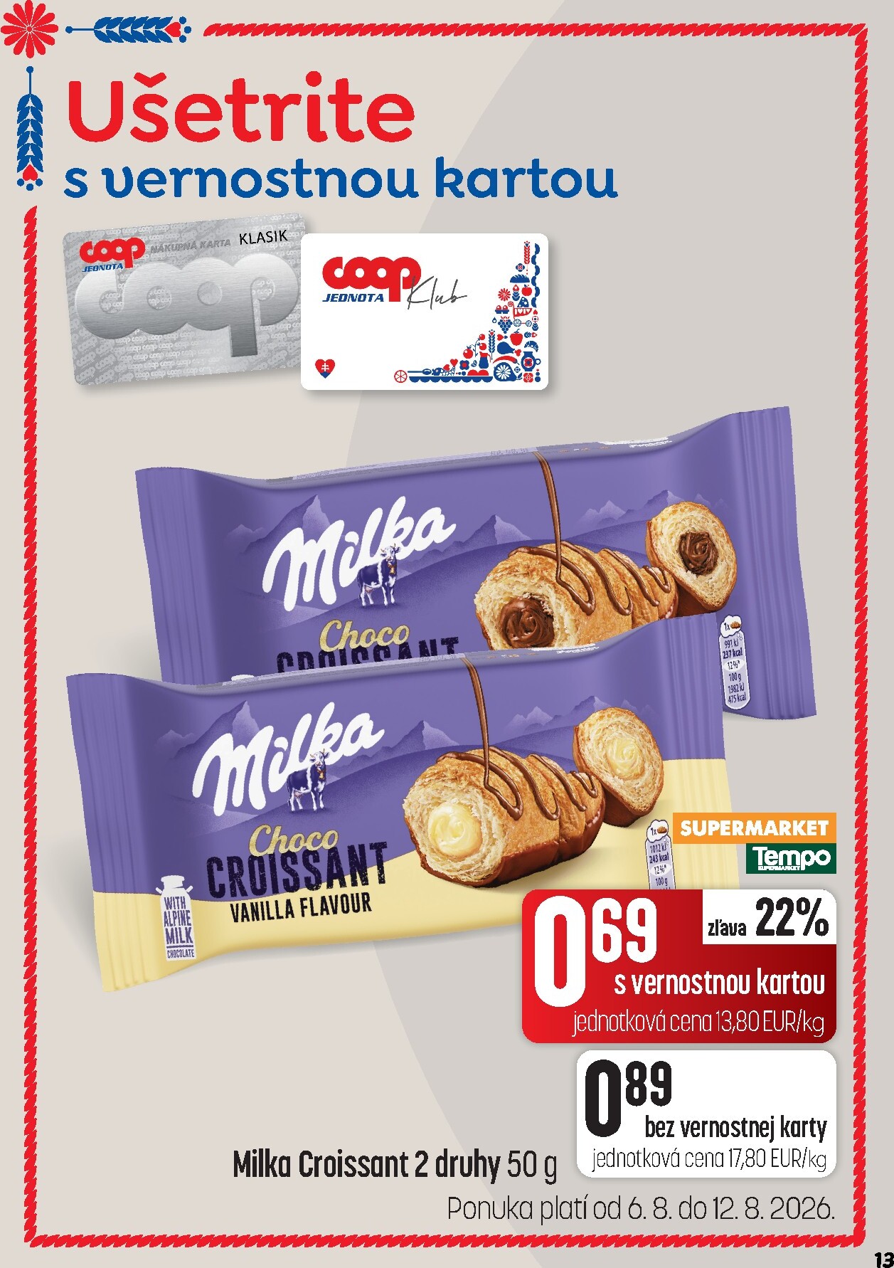 coop-jednota - Nový COOP Jednota - Vranov nad Topľou leták od štvrtka, 06.08.2026 do stredy, 12.08.2026 - page: 13